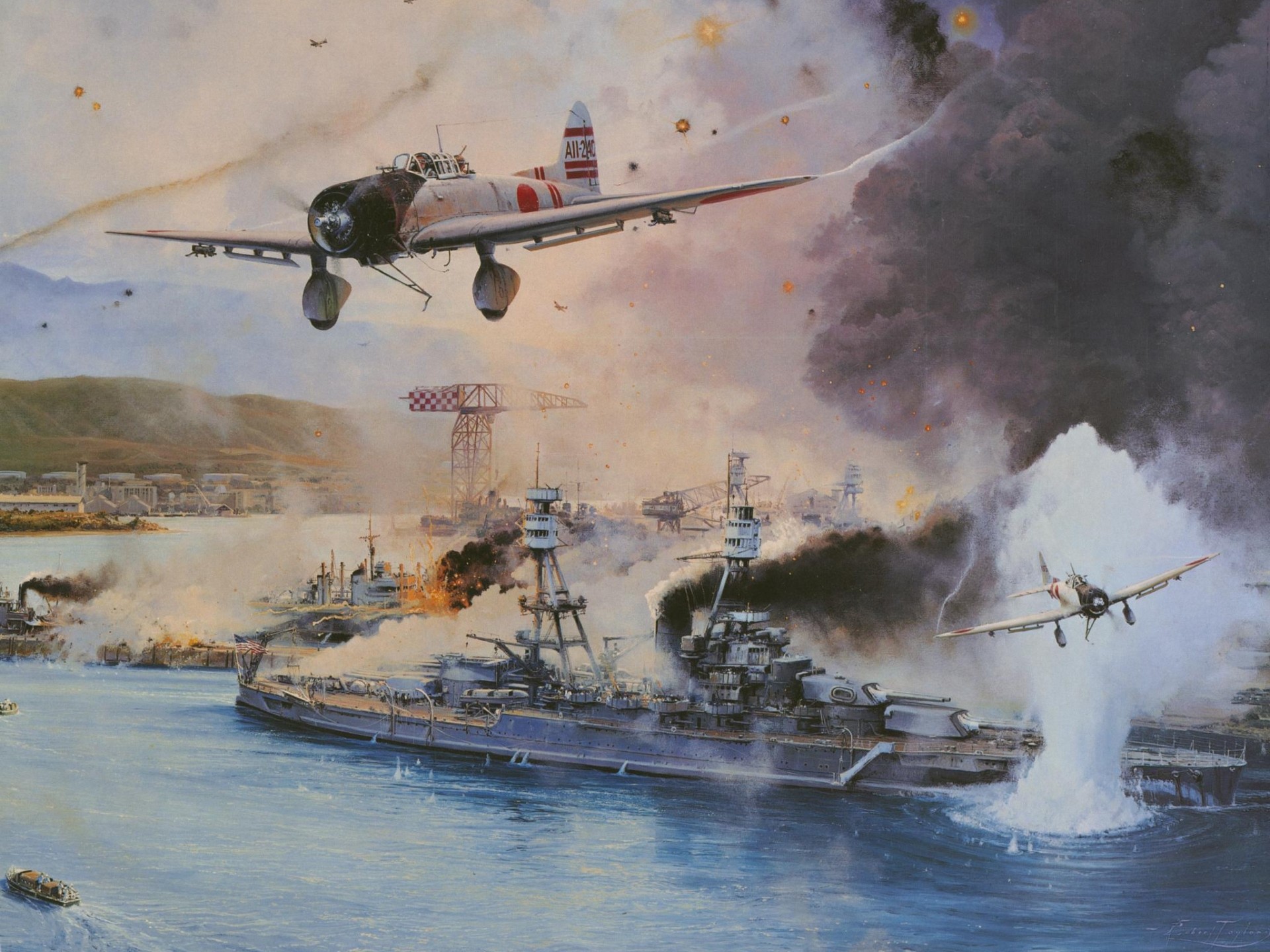 рисунок Remember Pearl Harbor