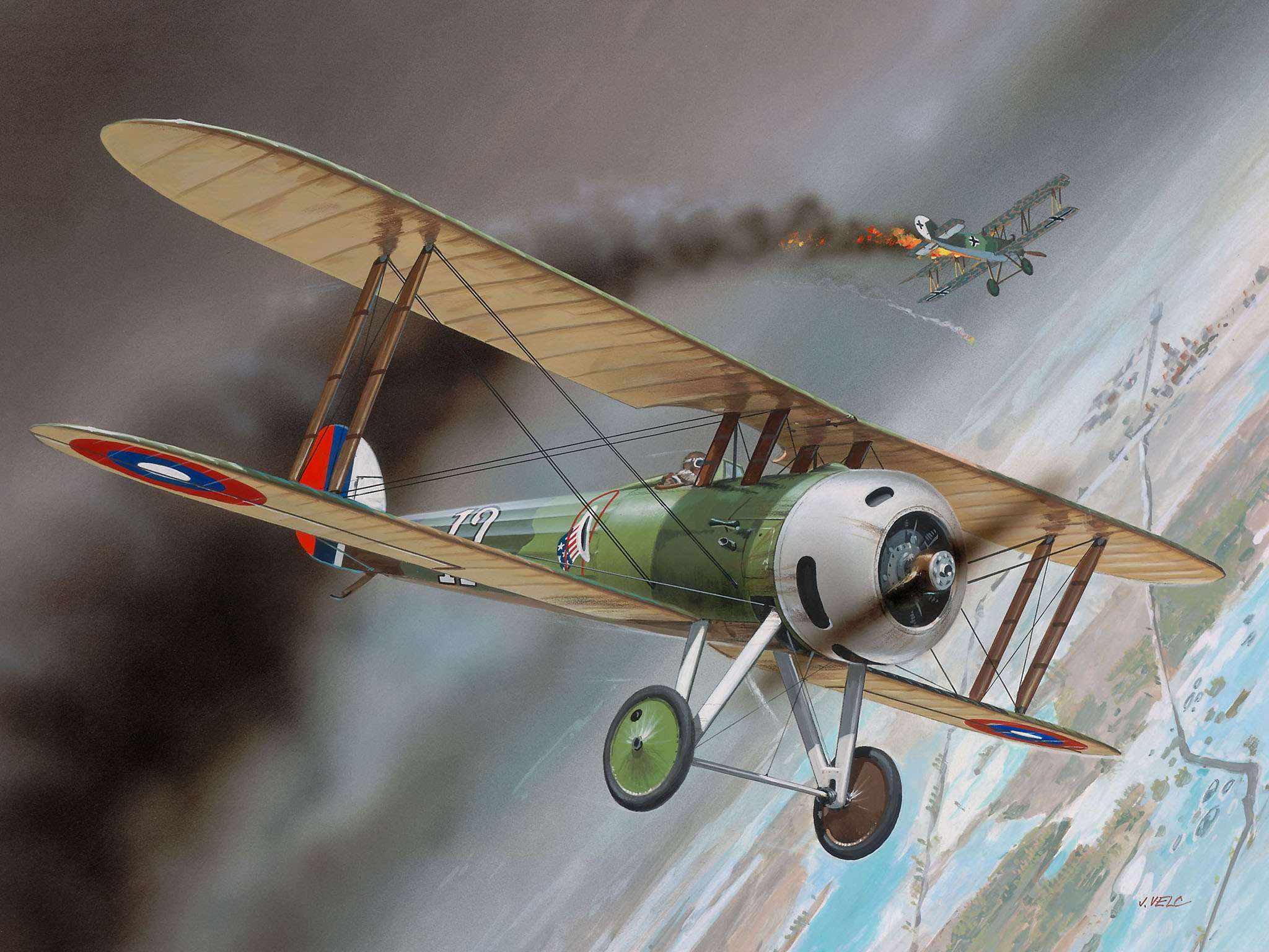 рисунок Nieuport N.28 C-1