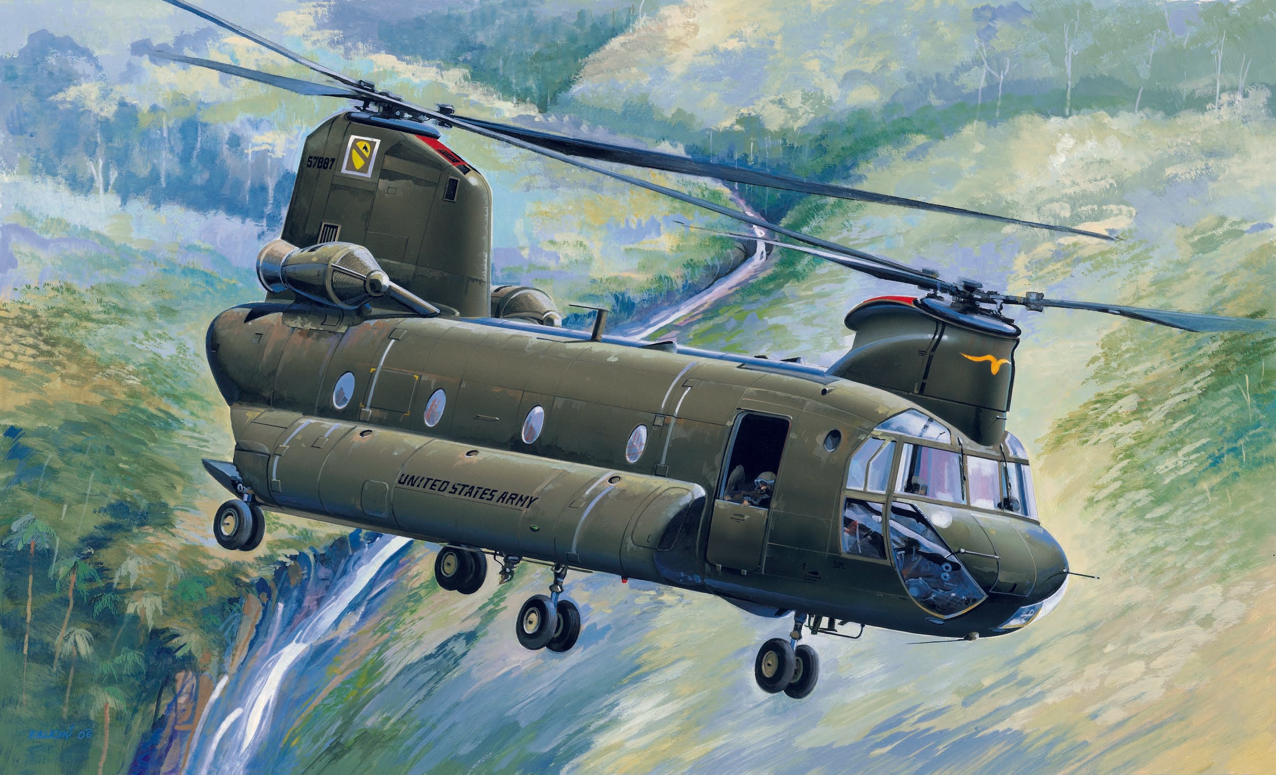 рисунок CH-47A Chinook