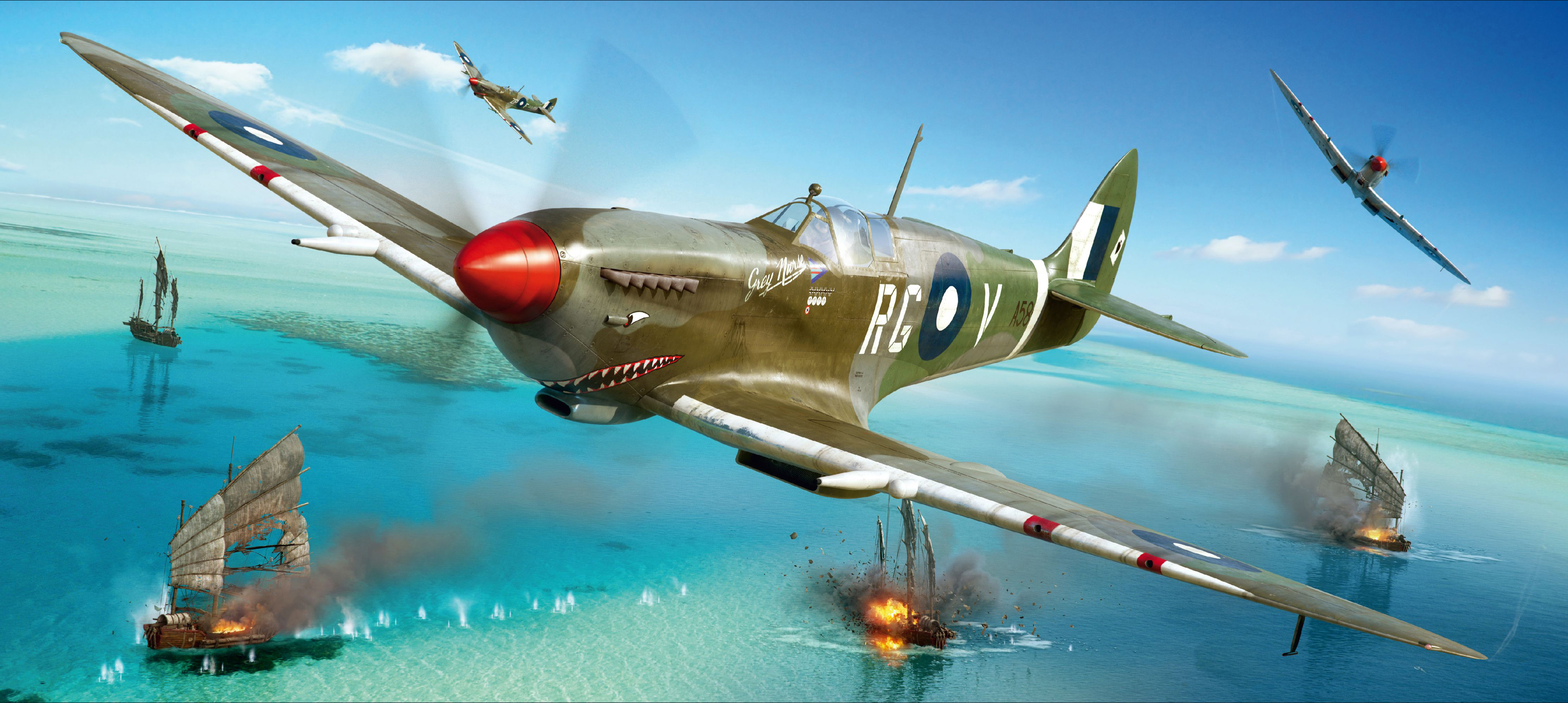 рисунок Spitfire Mk.VIII