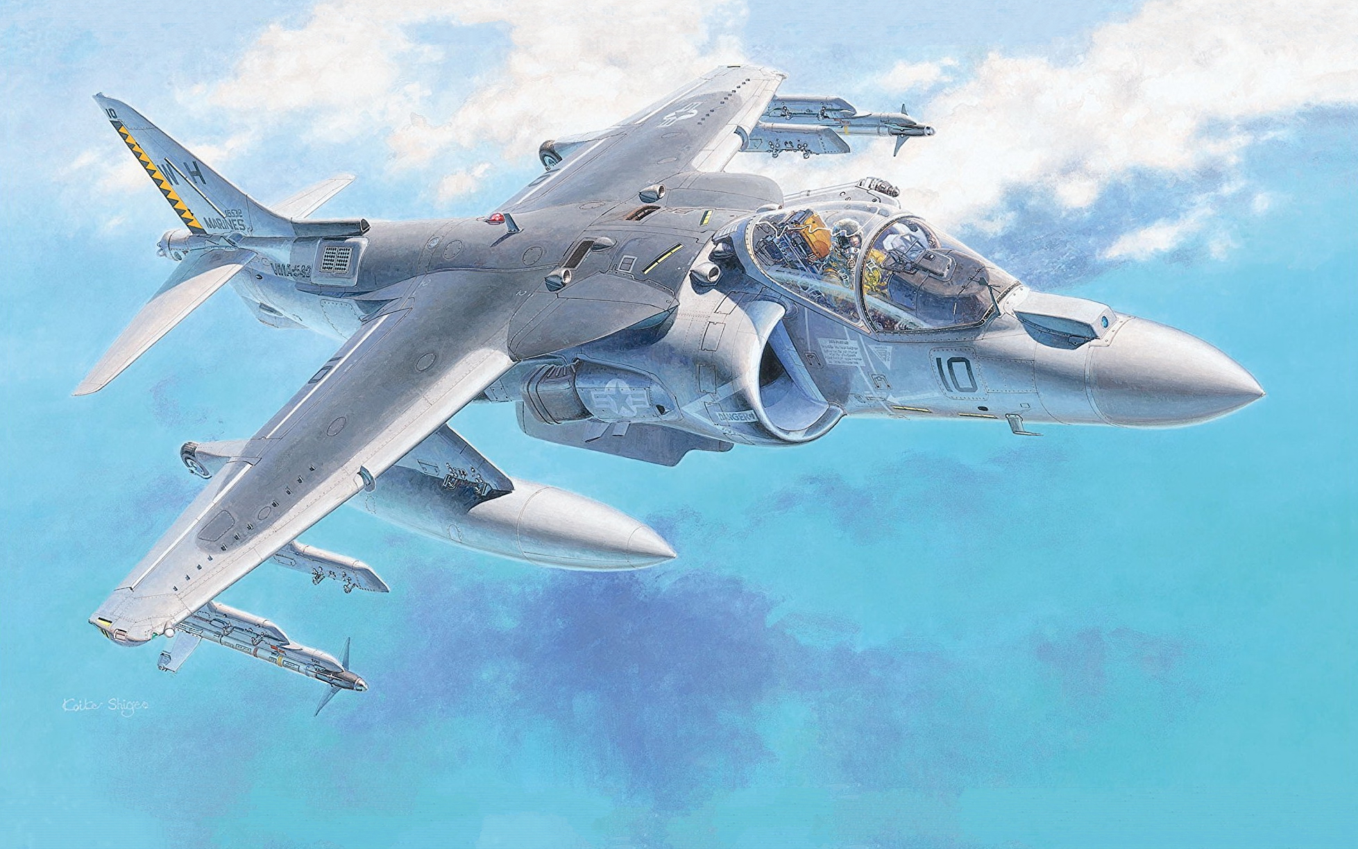 рисунок AV-8B Harrier II Plus USMC Attacker