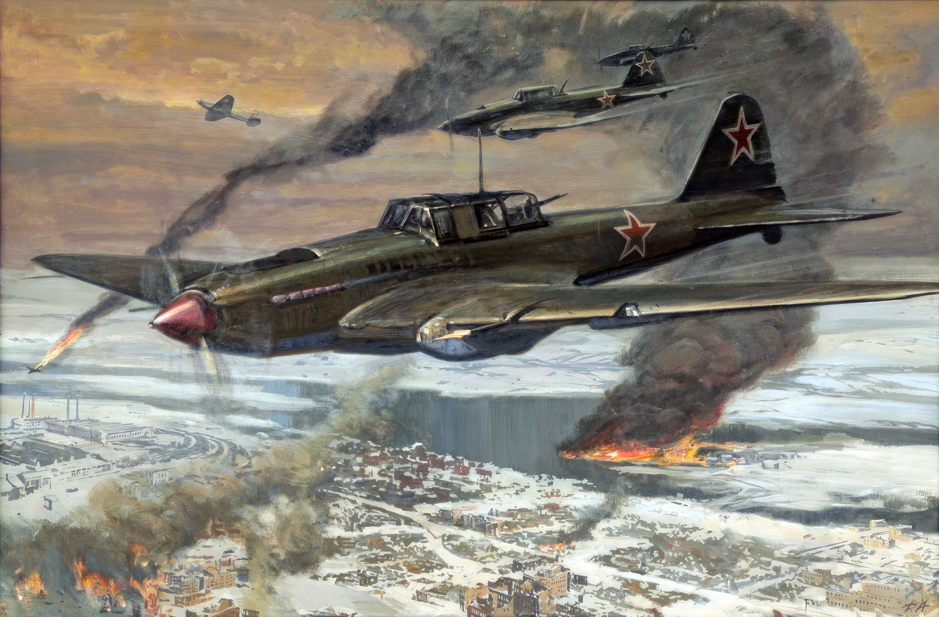 рисунок Авиация в битве за Сталинград