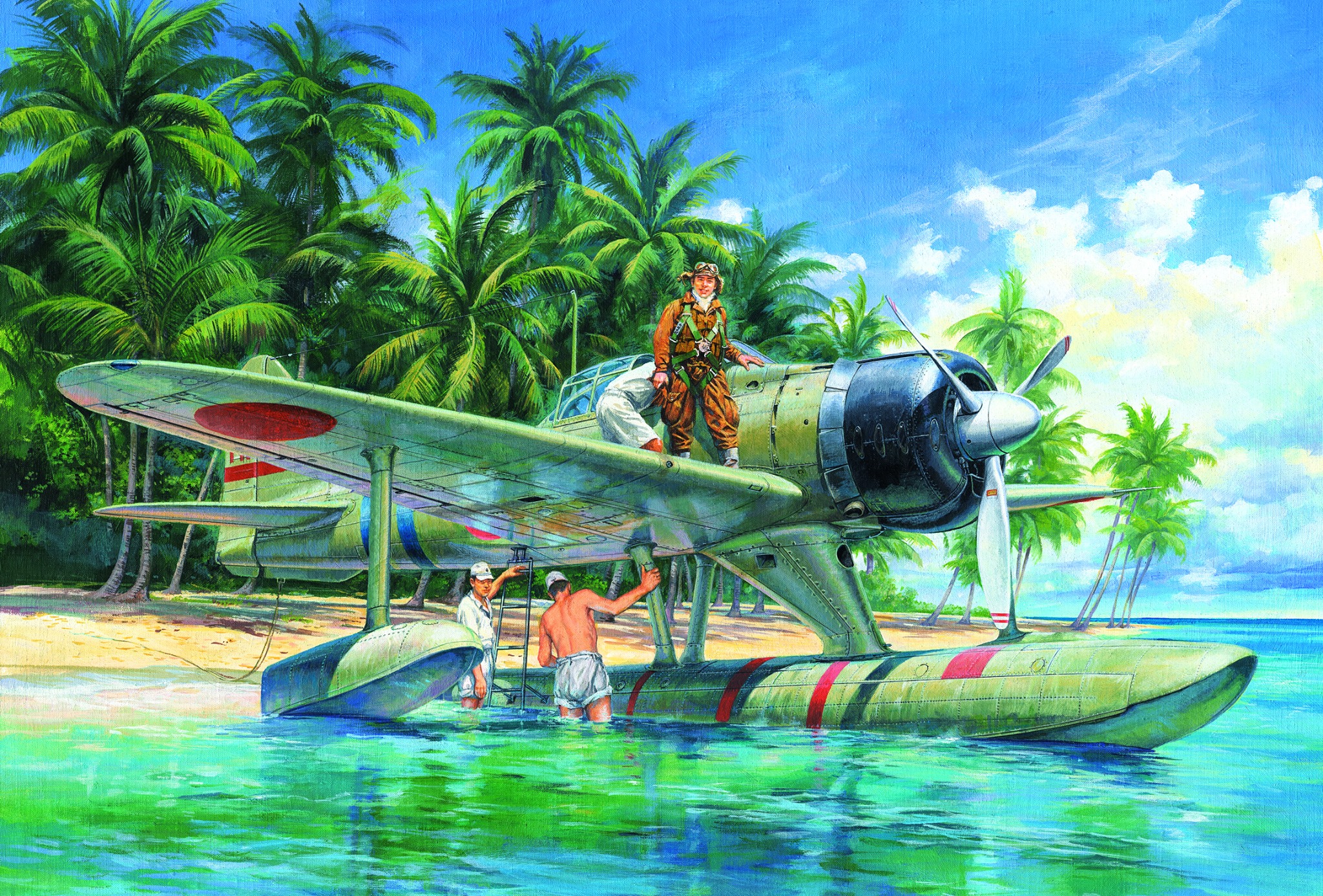 рисунок Nakajima A6M2-N Type 2 Floatplane Fighter