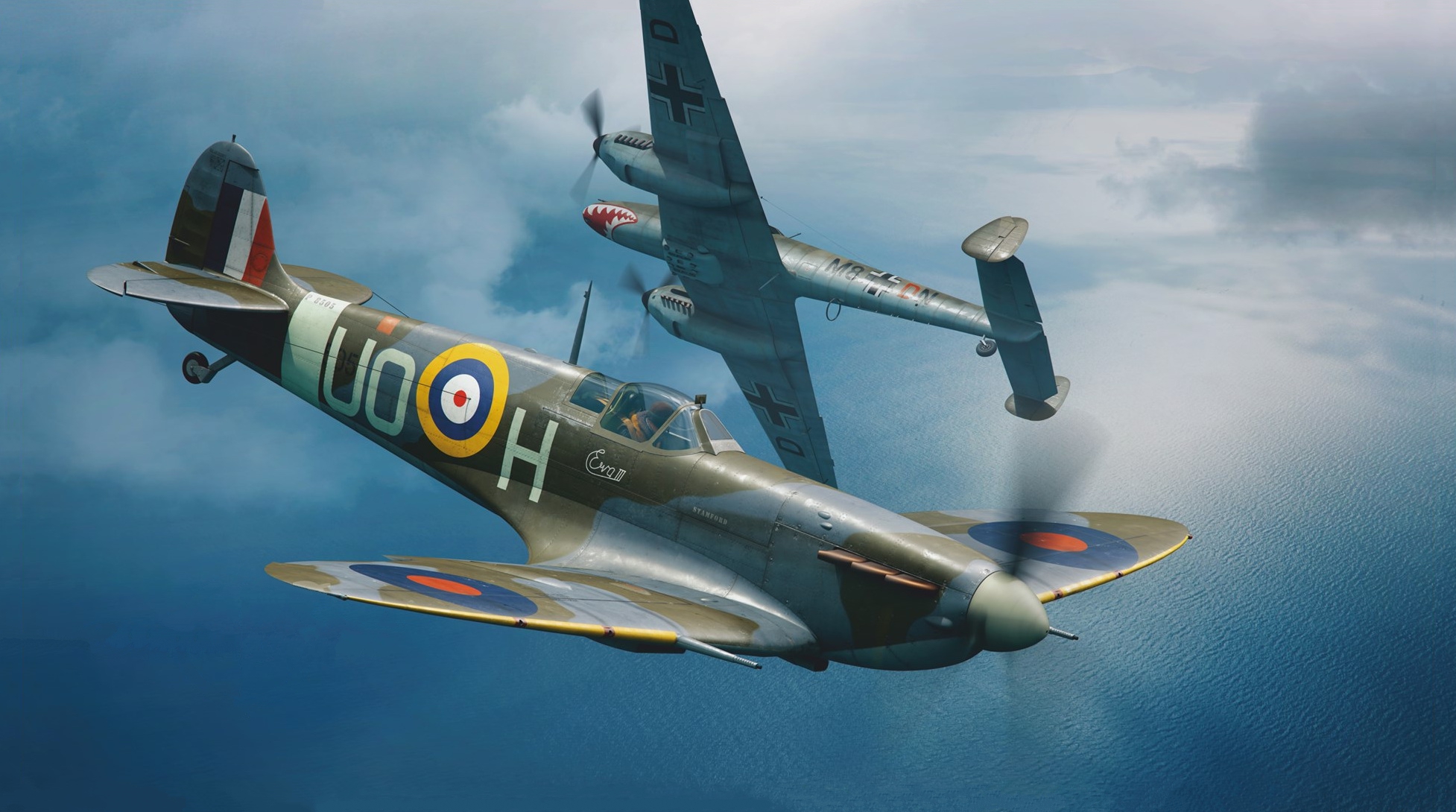 рисунок Spitfire Mk.IIb