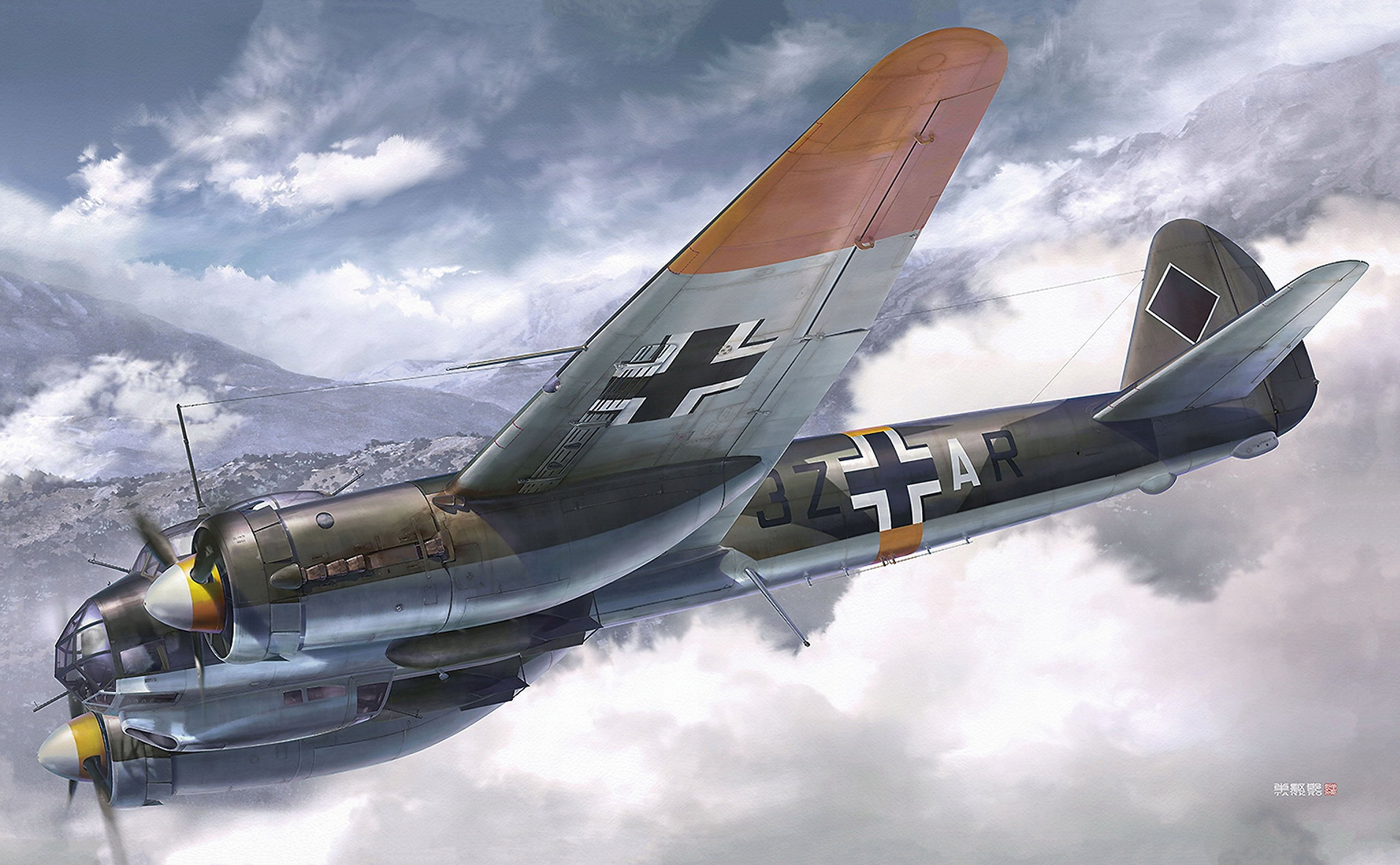 рисунок Junkers Ju 88A-5 Eastern Front