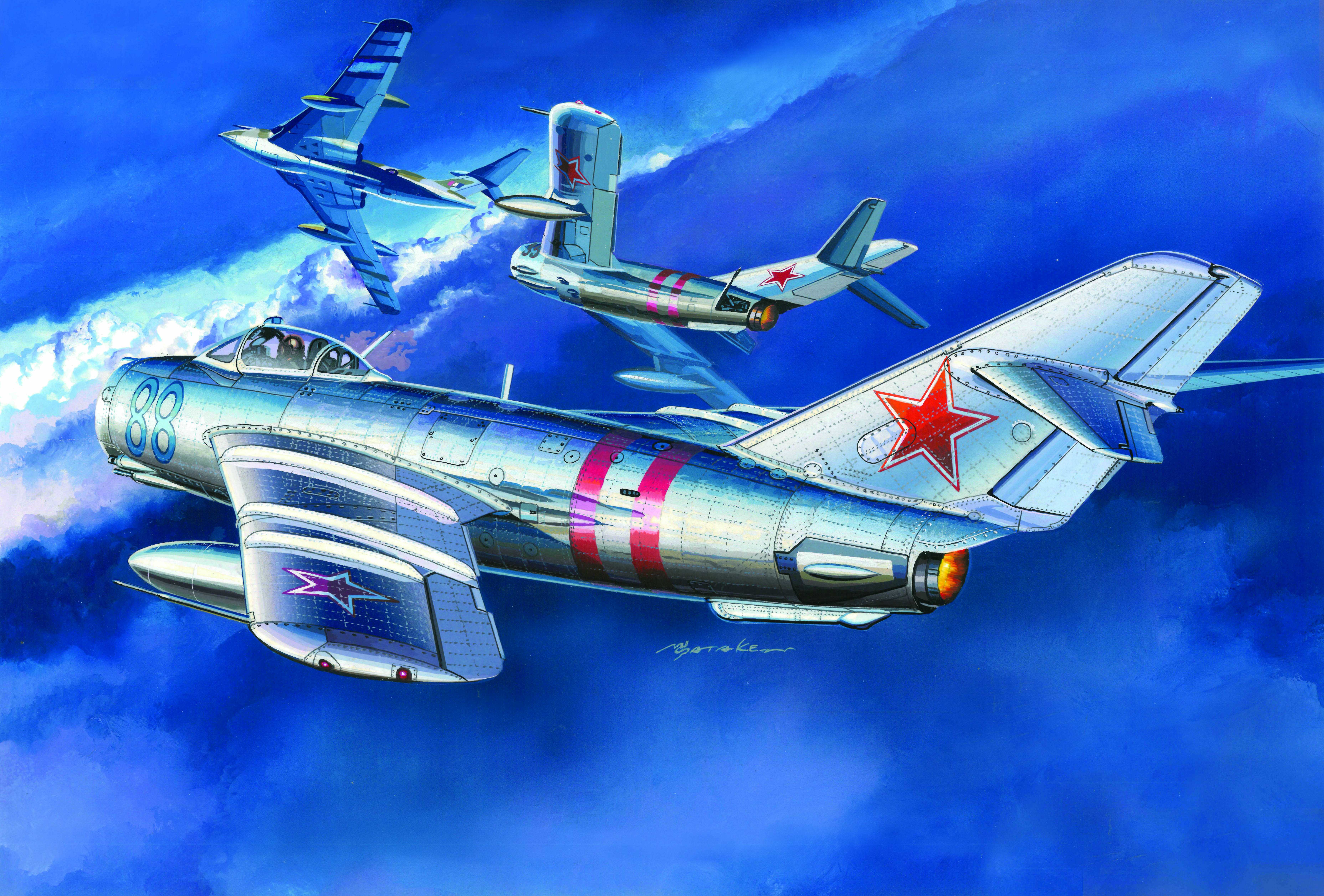 рисунок МиГ-17