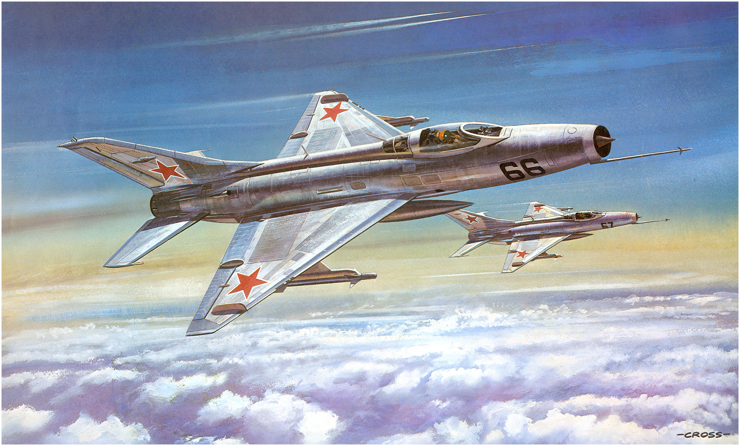 рисунок МиГ-21Ф-13