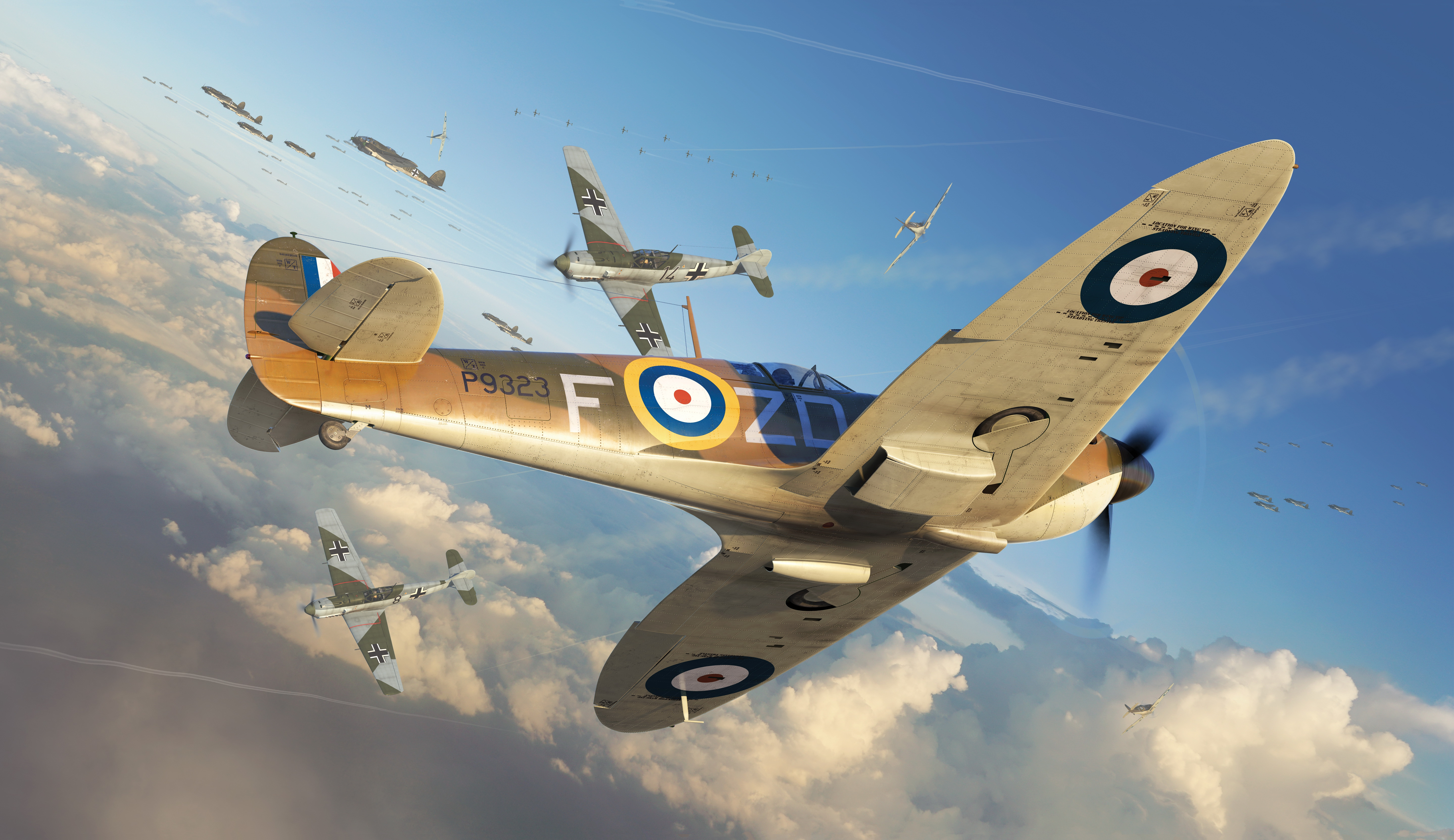рисунок Supermarine Spitfire Mk.Ia