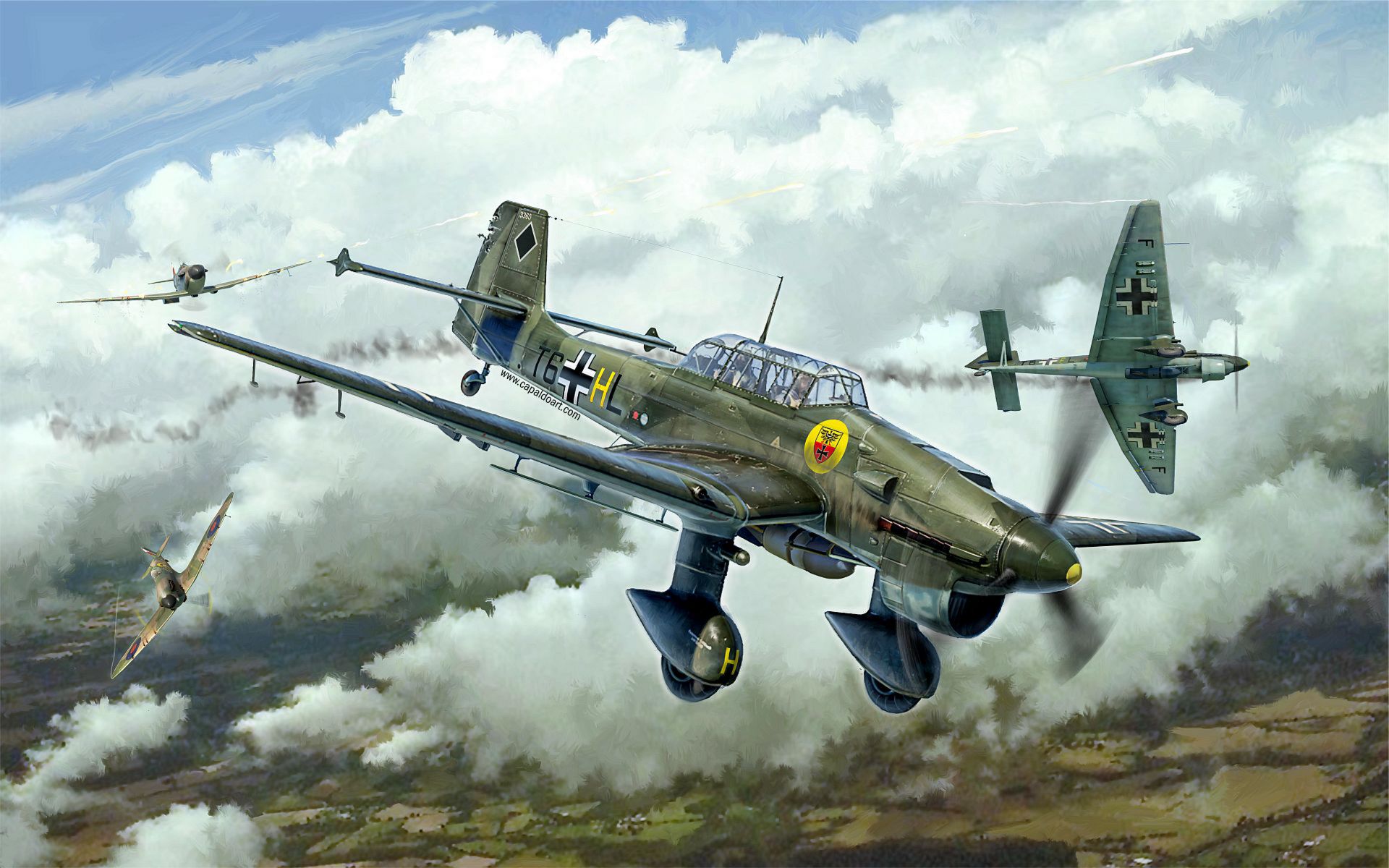 рисунок Junkers Ju 87B Stuka The Battle Of Britain
