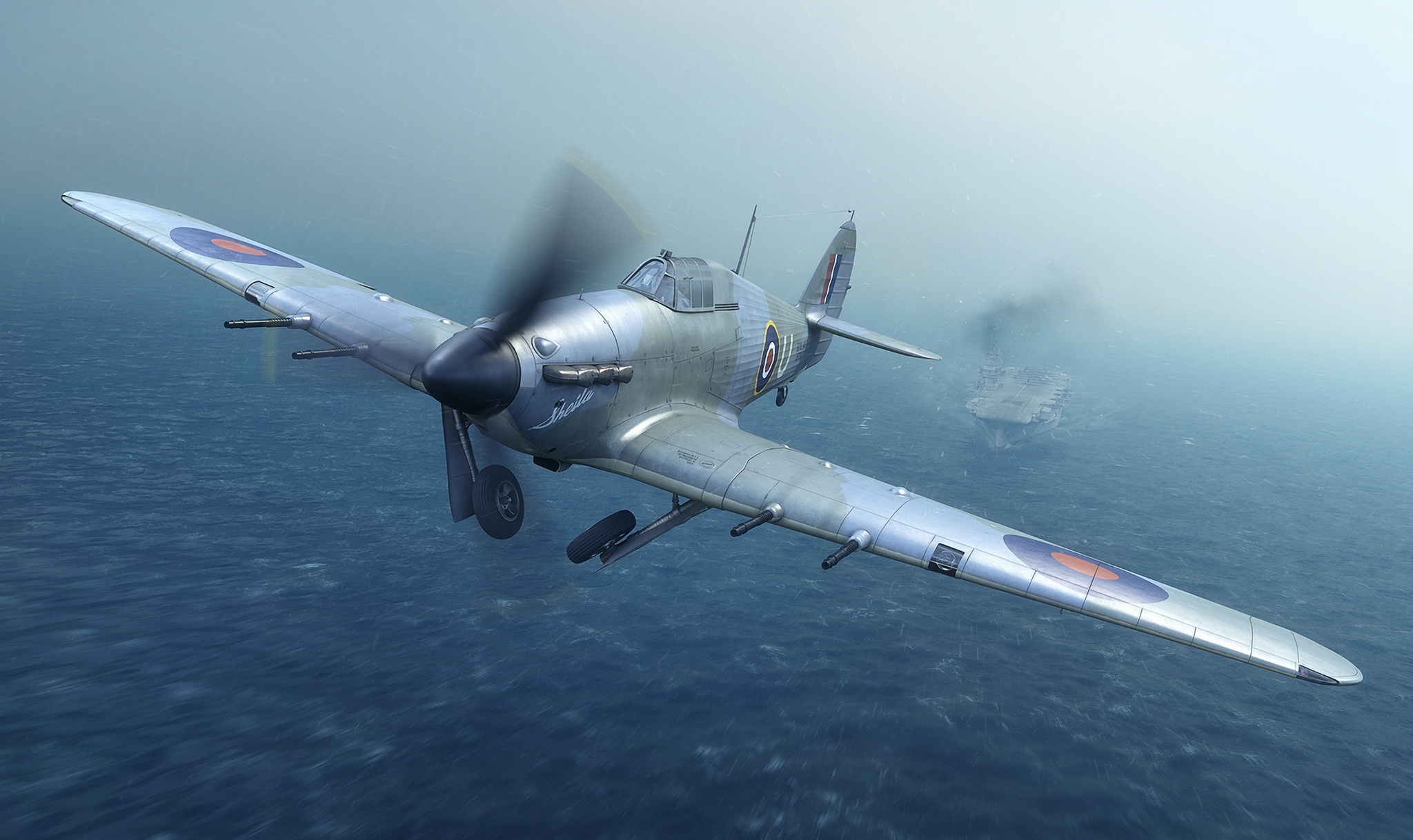 рисунок Hawker Sea Hurricane Mk.IIc