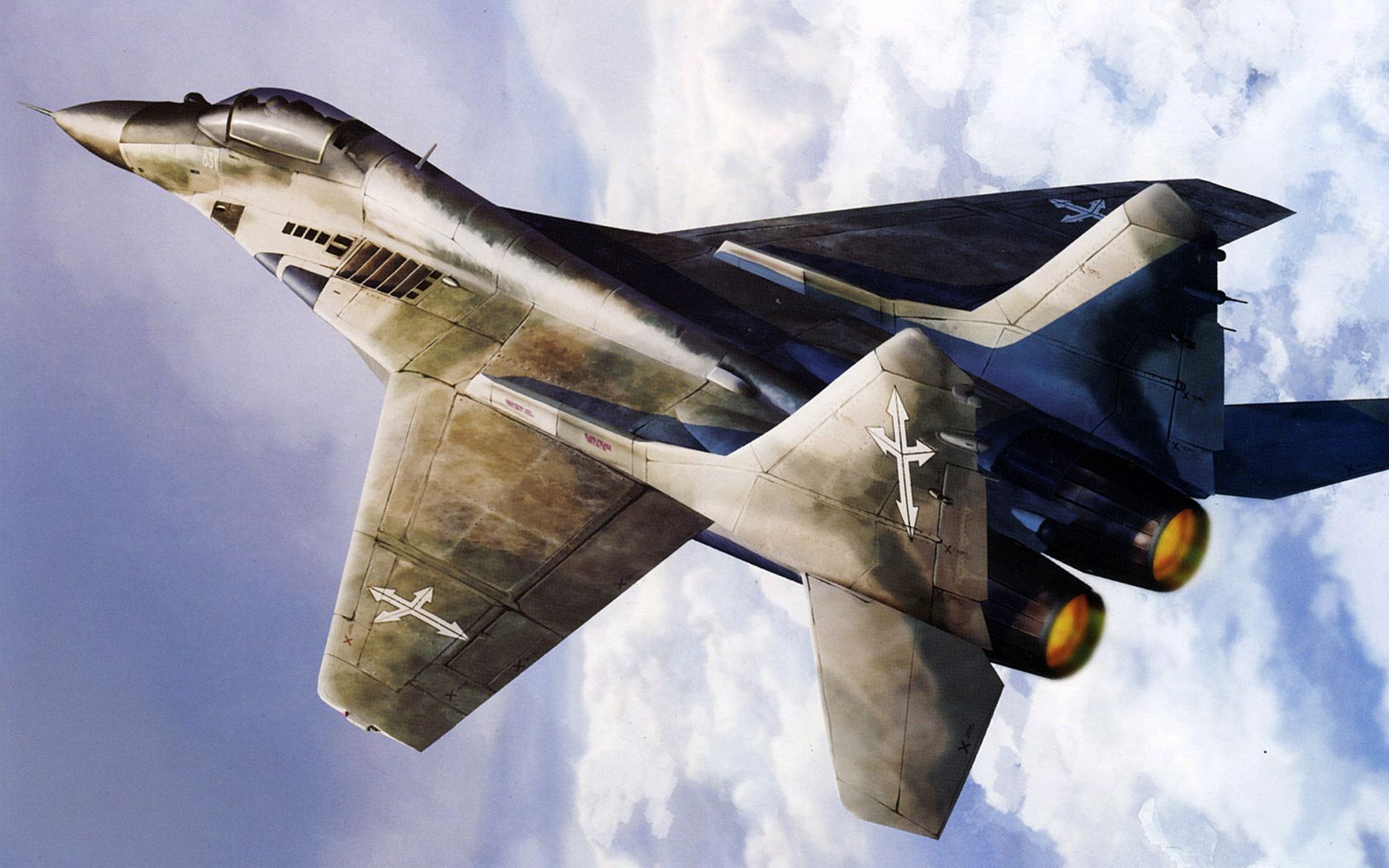 рисунок МиГ-29