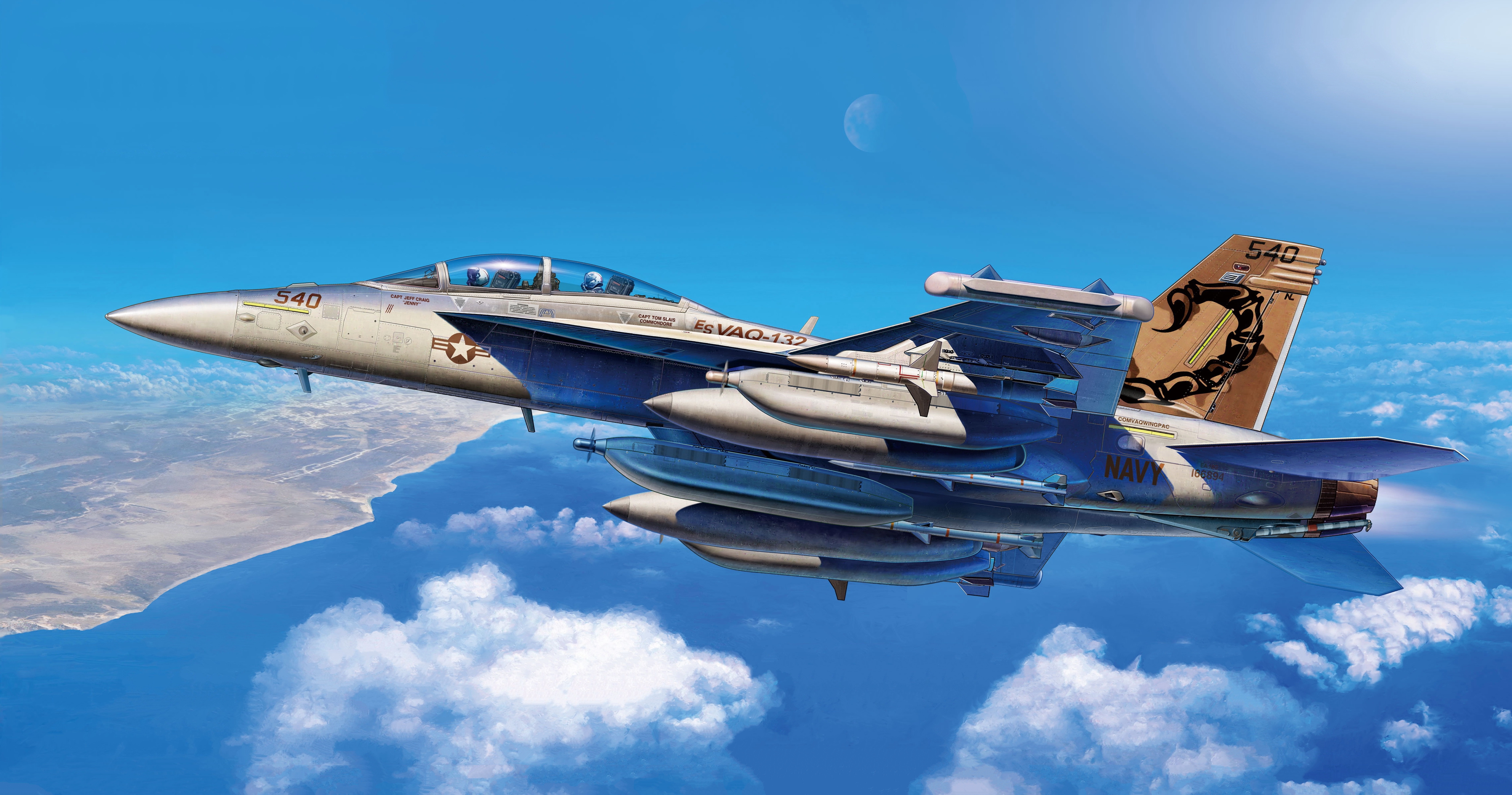 рисунок EA-18G Growler Electronic Attack Aircraft