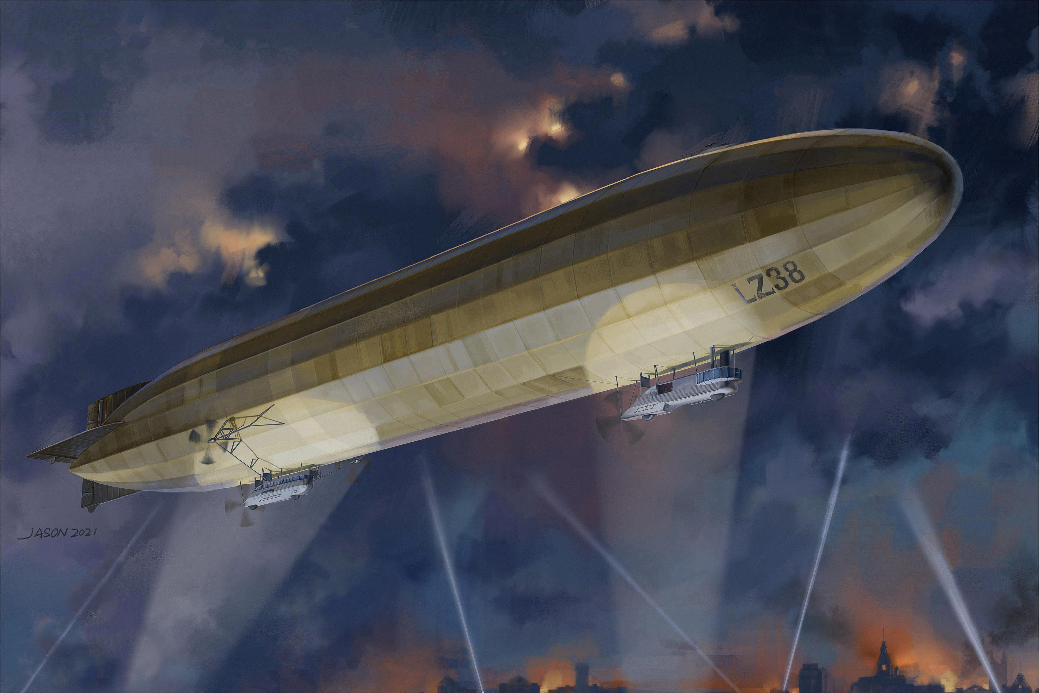 рисунок Zeppelin P Class Airship