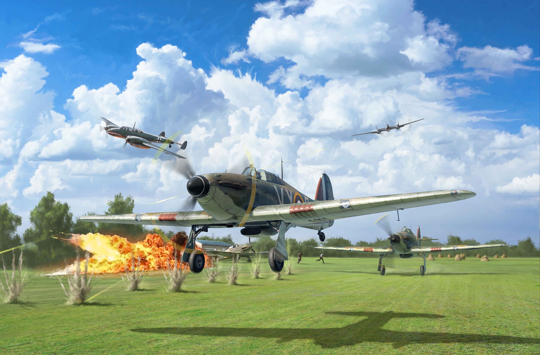рисунок Hawker Hurricane Mk.I
