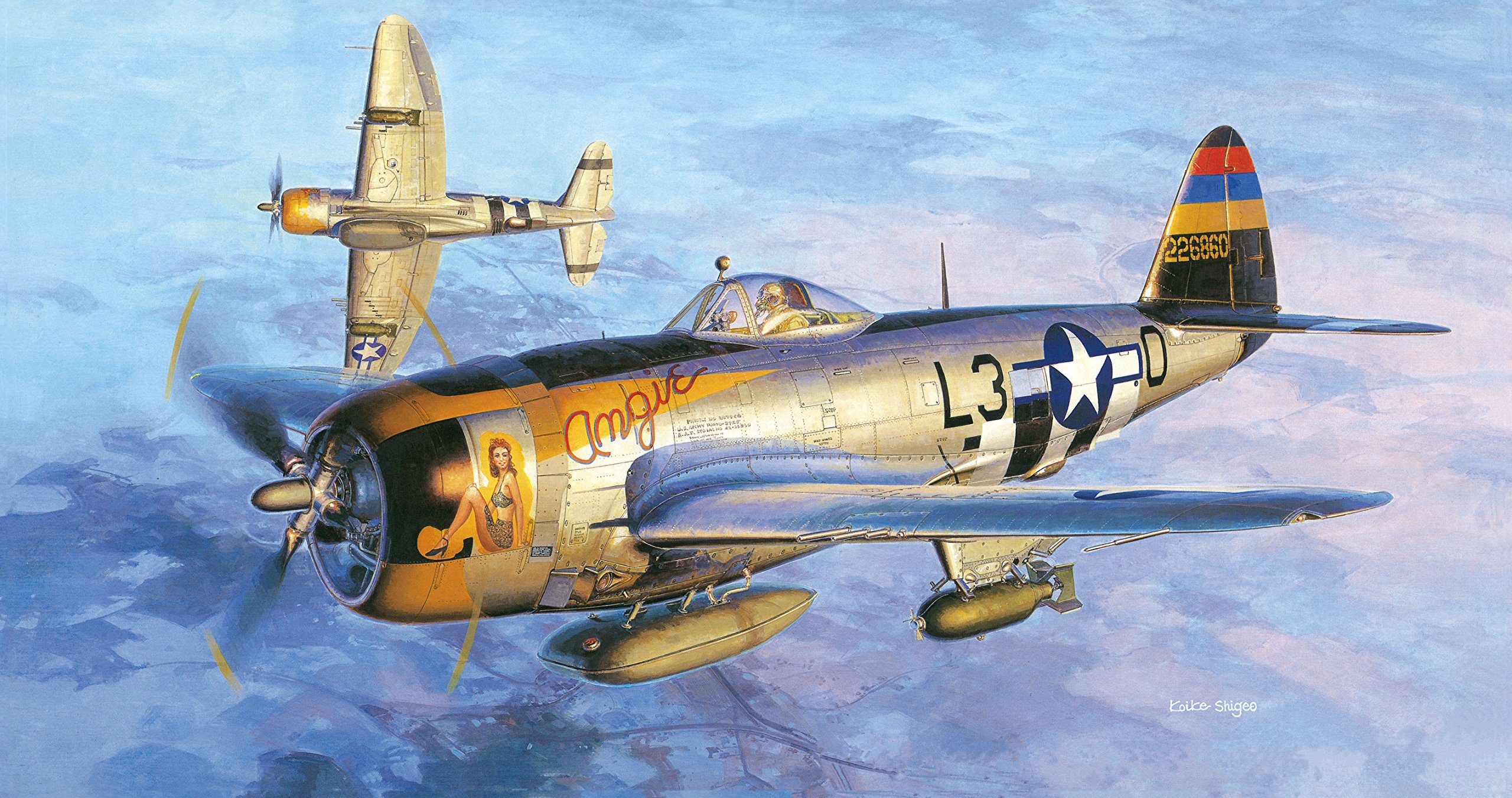 рисунок P-47D-25 Thunderbolt