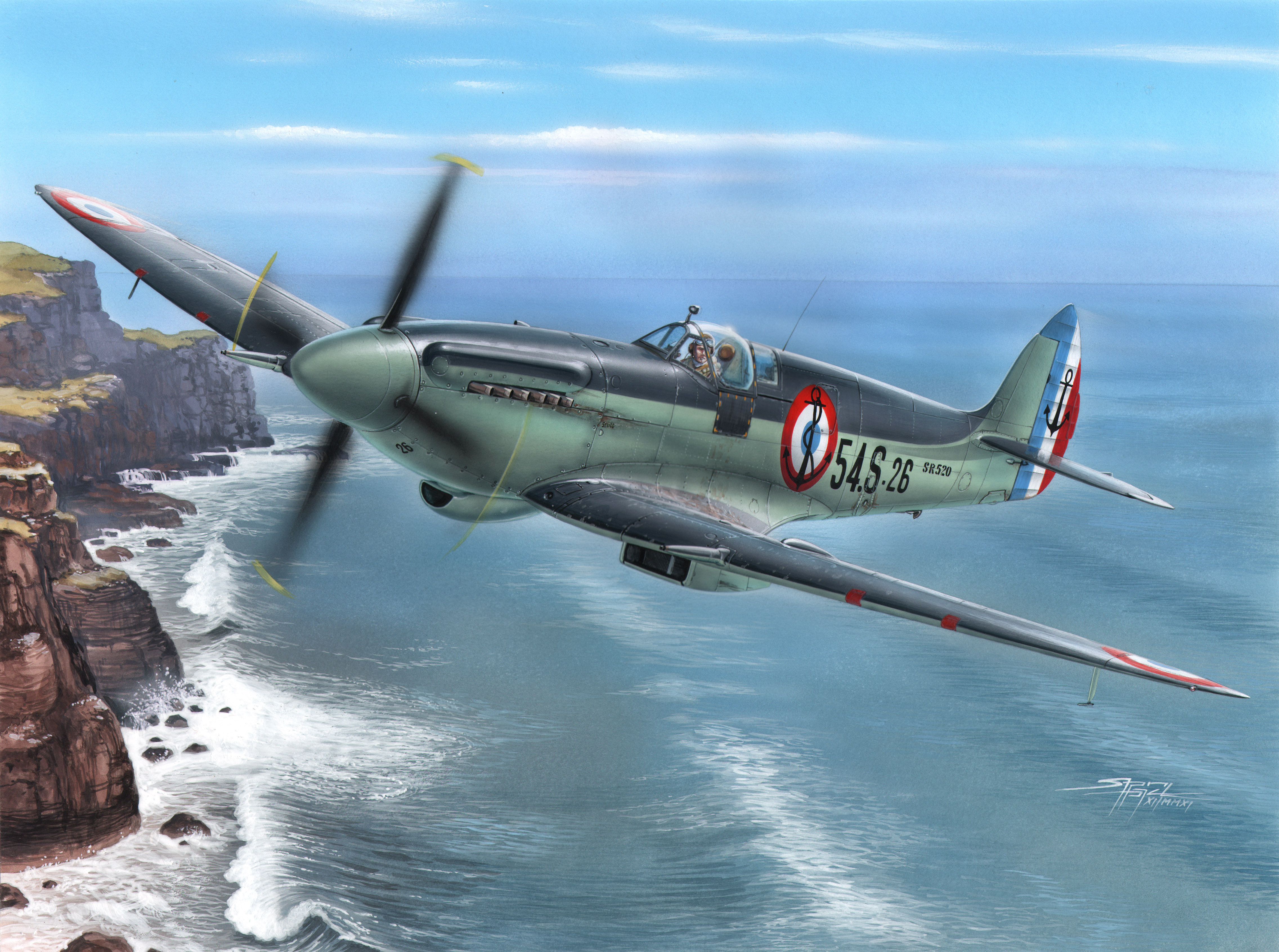 рисунок Supermarine Seafire F Mk.15