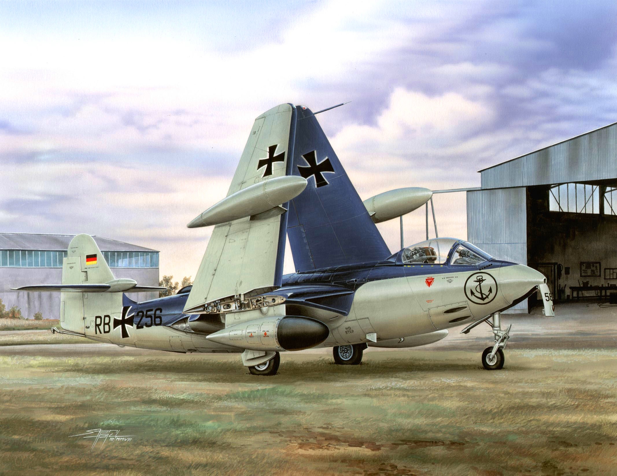 рисунок Hawker Sea Hawk FGA/RR Mk.101