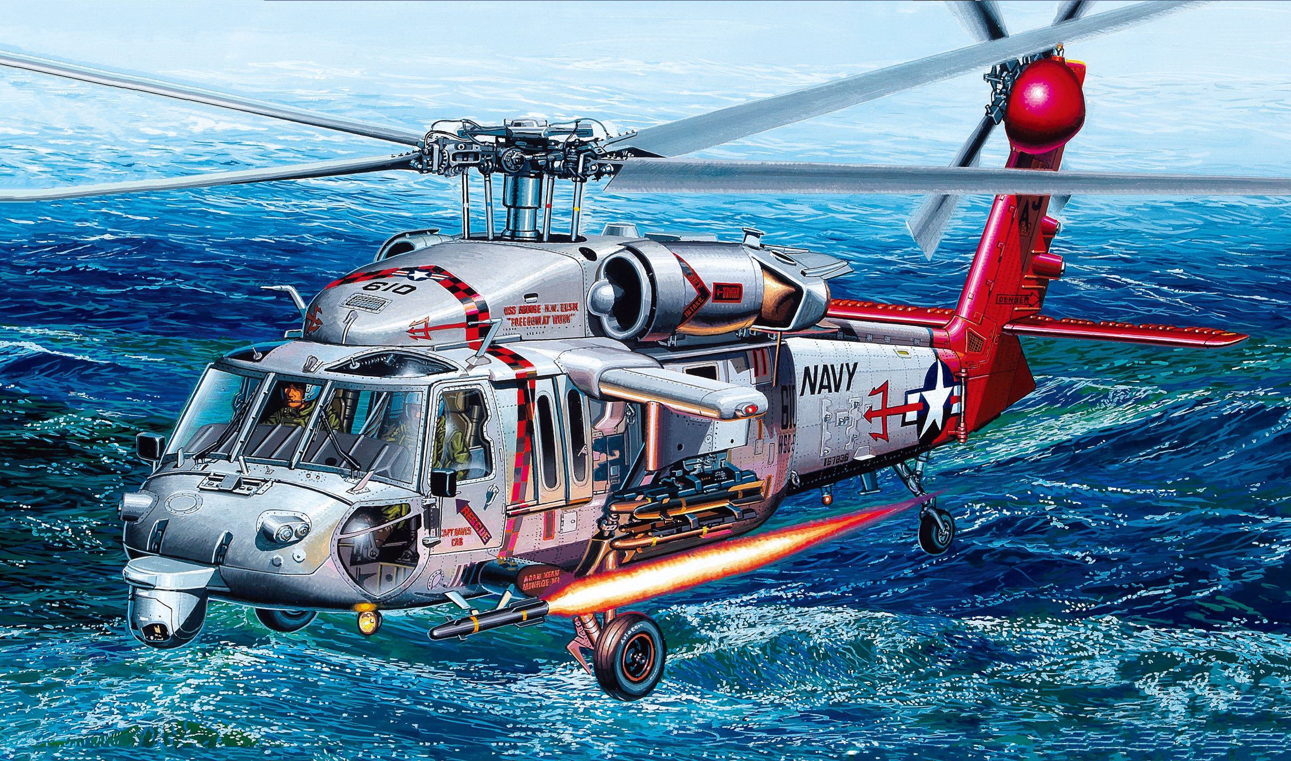 рисунок Sikorsky MH-60S HSC-9 Tridents