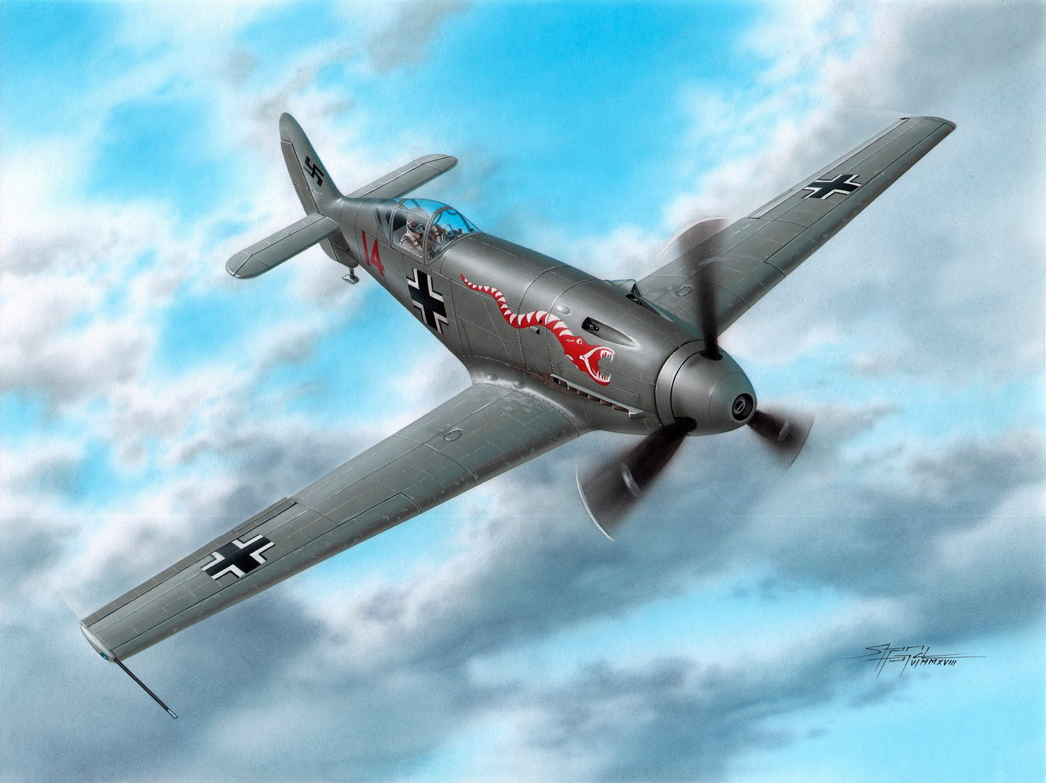 рисунок Messerschmitt Me 209V-4