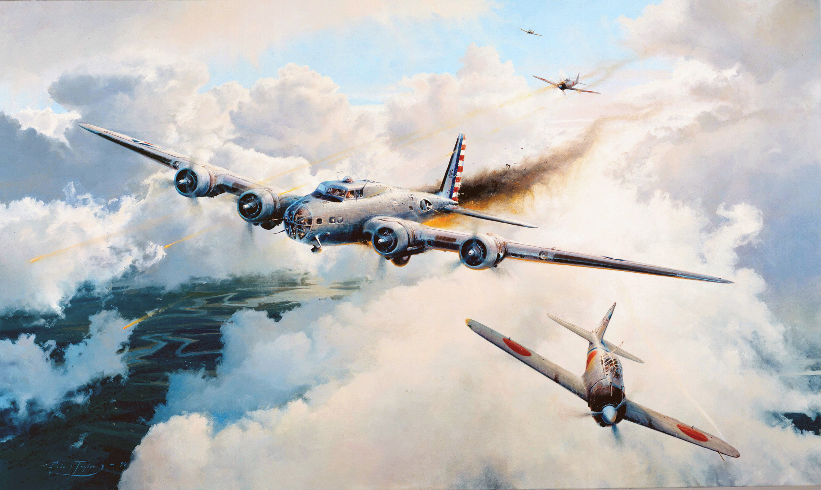 рисунок японцы против B-17