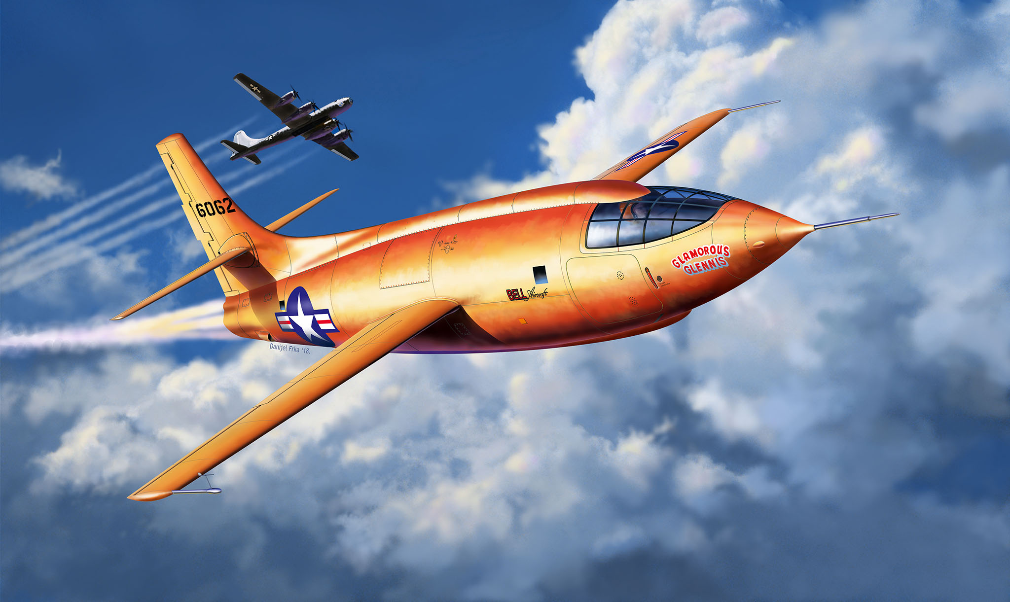 рисунок Bell X-1 Supersonic Aircraft