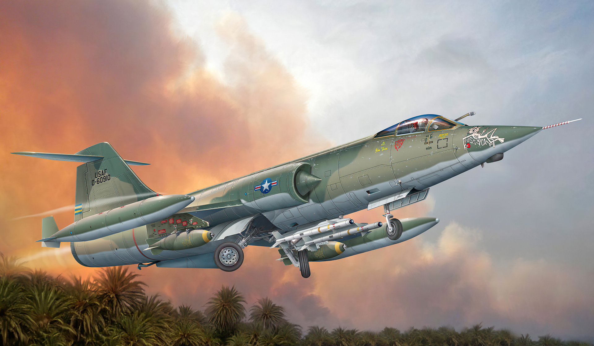 рисунок Lockheed Martin F-104 Starfighter