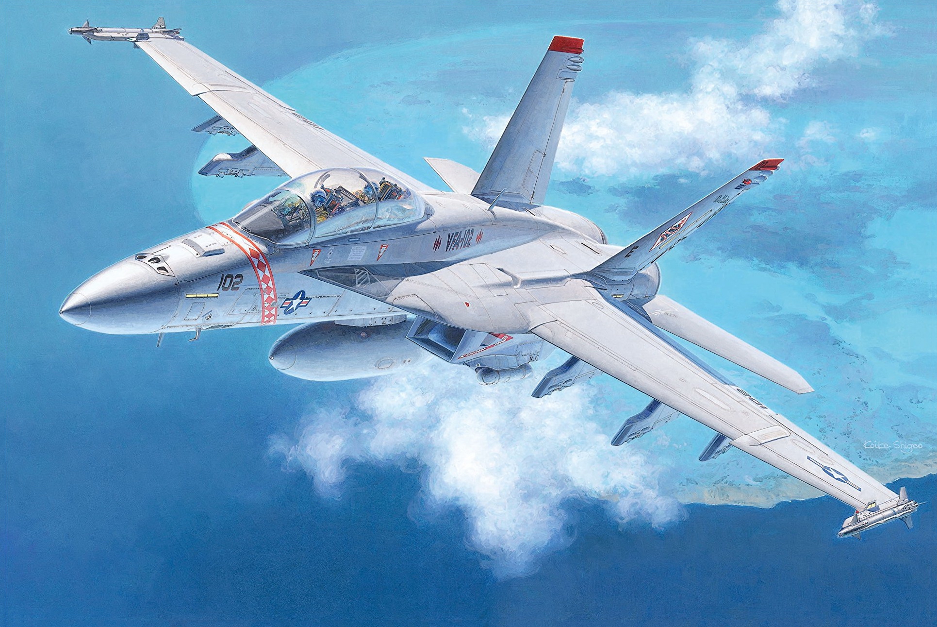 рисунок Boeing F/A-18F Super Hornet