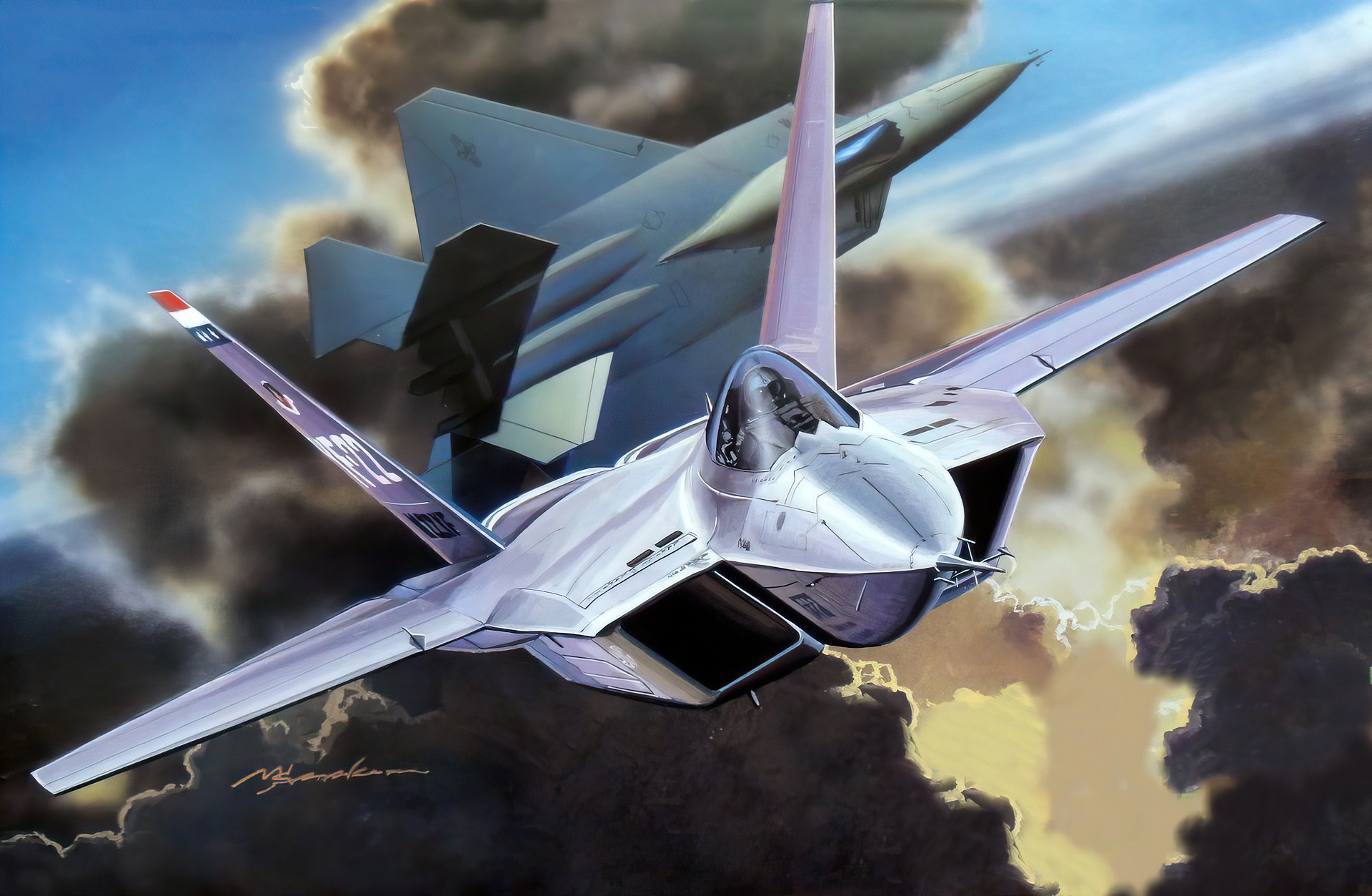 рисунок YF-22 Lightning II