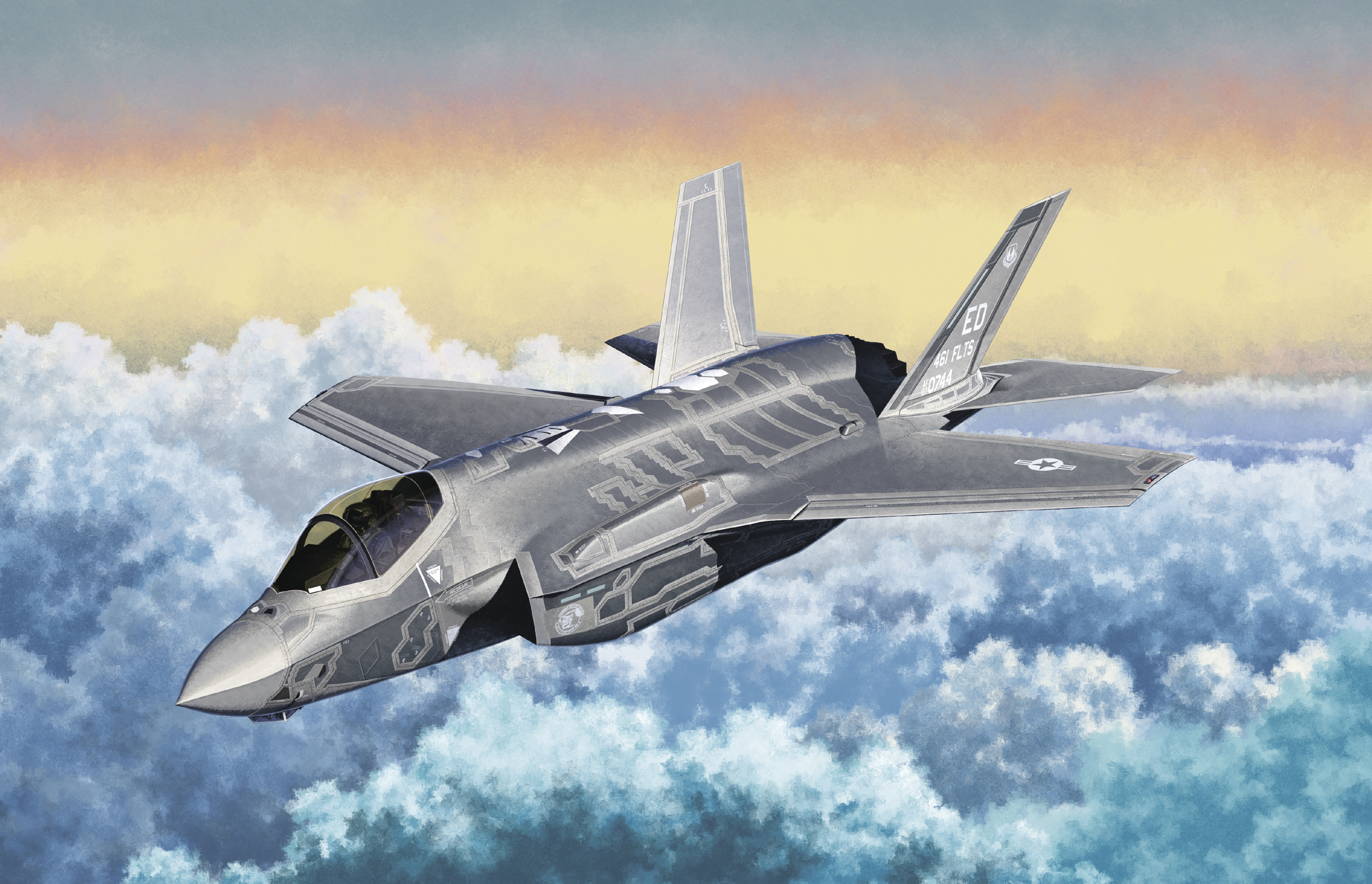 рисунок USAF F-35A Lightning II