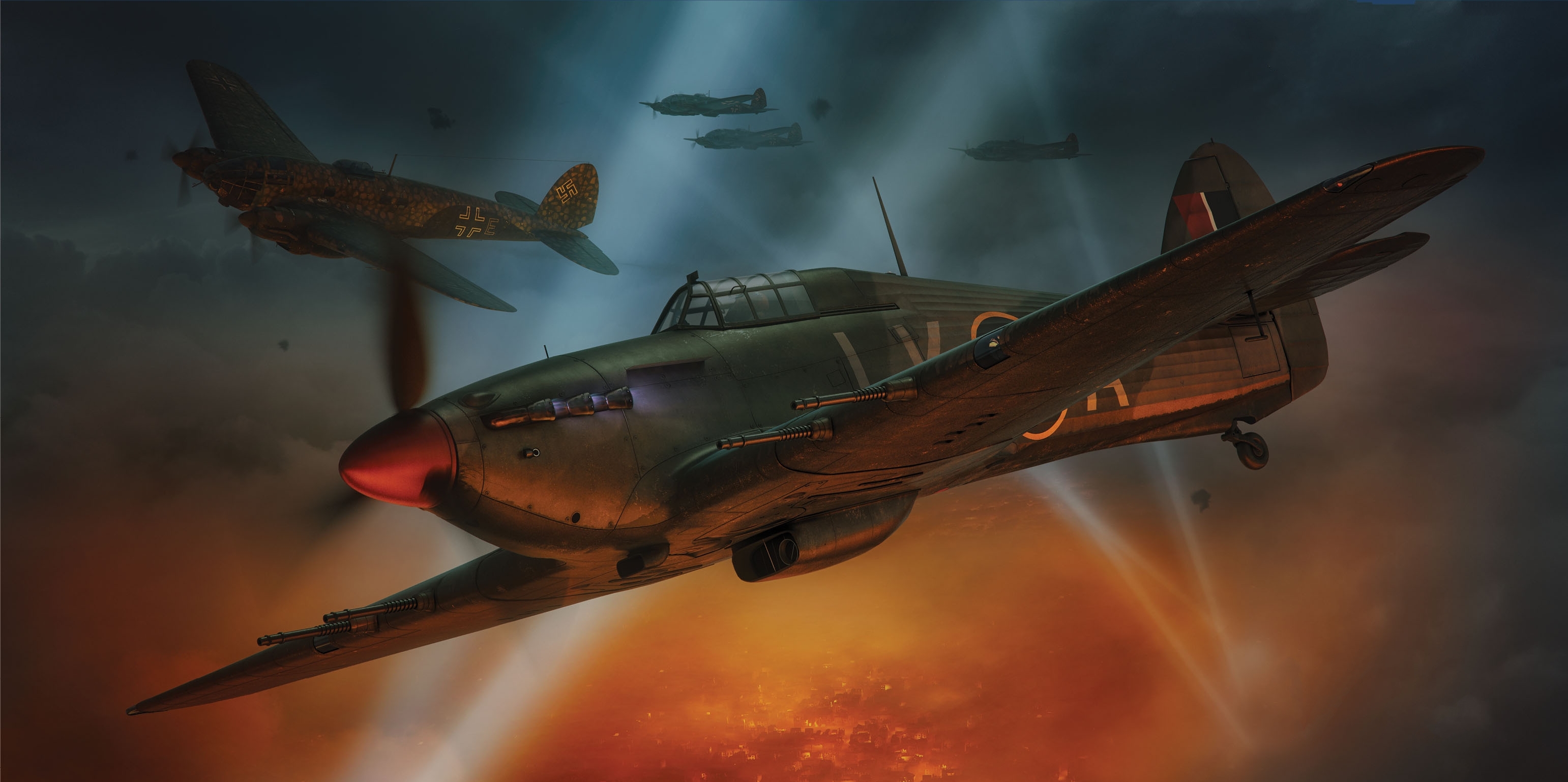 рисунок Hurricane Mk IIc