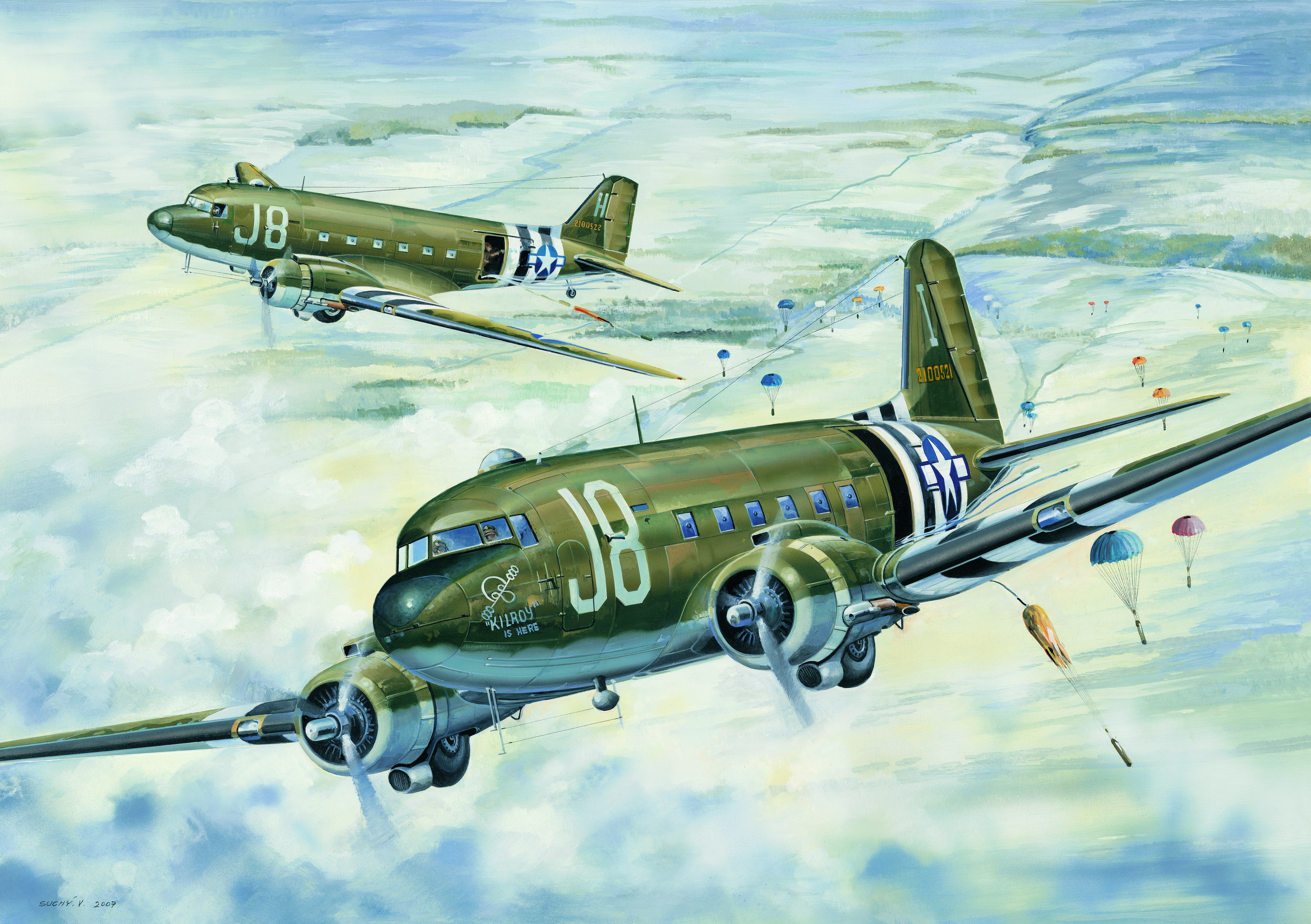 рисунок Douglas C-47A Skytrain