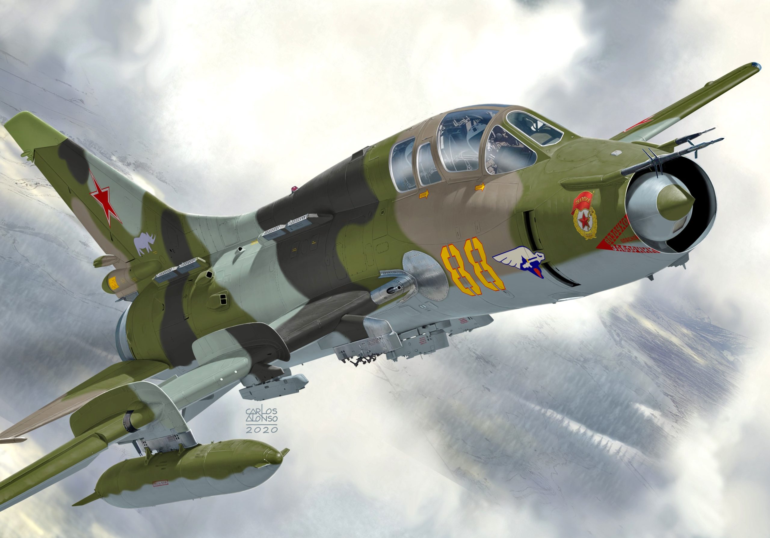 рисунок Sukhoi Su-17UM3 Fitter-G