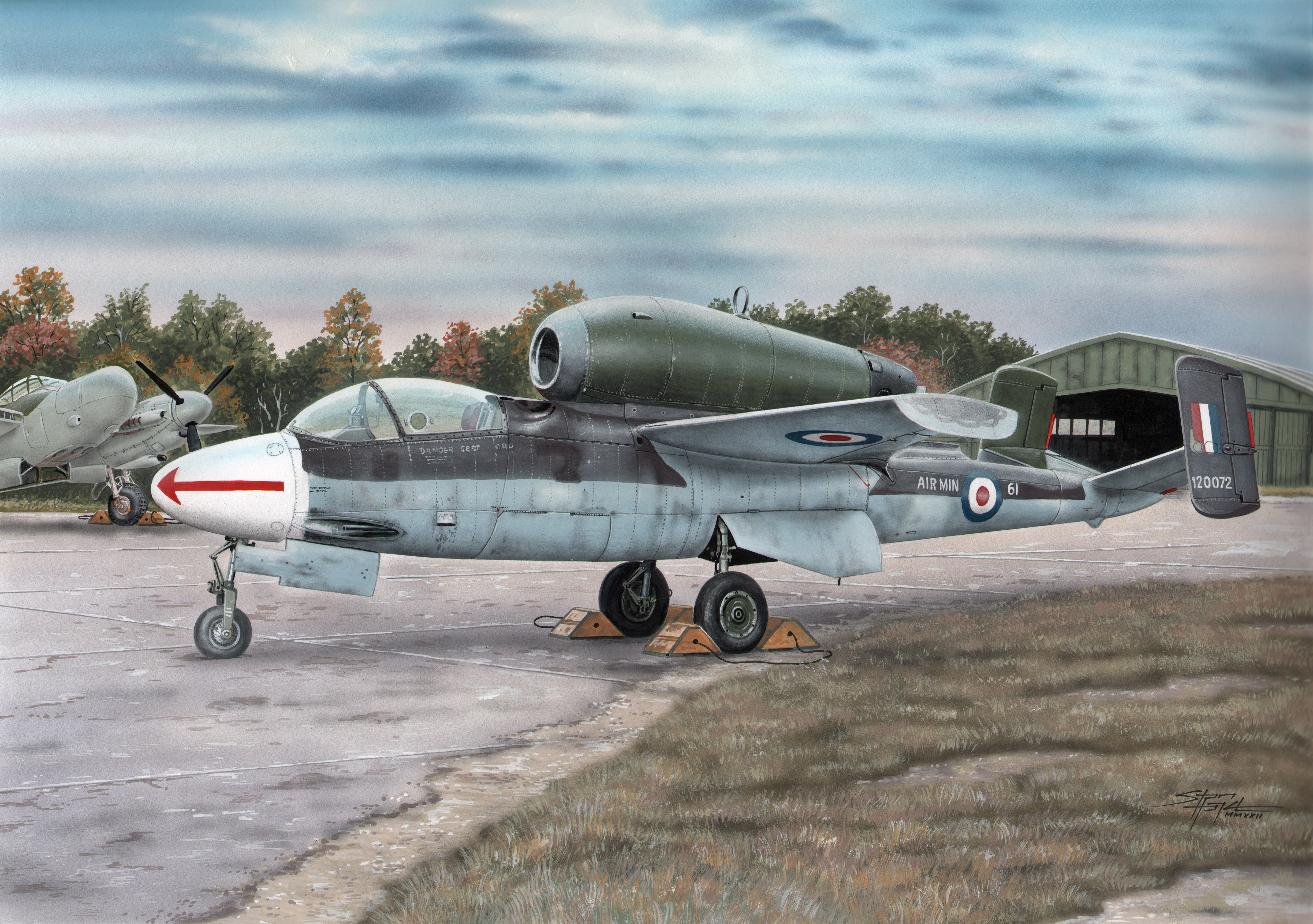 рисунок Heinkel He 162A Spatz