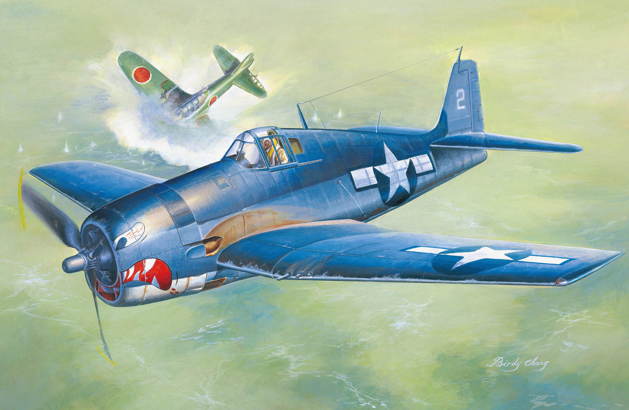 рисунок Grumman F6F-3 Hellcat Early Version