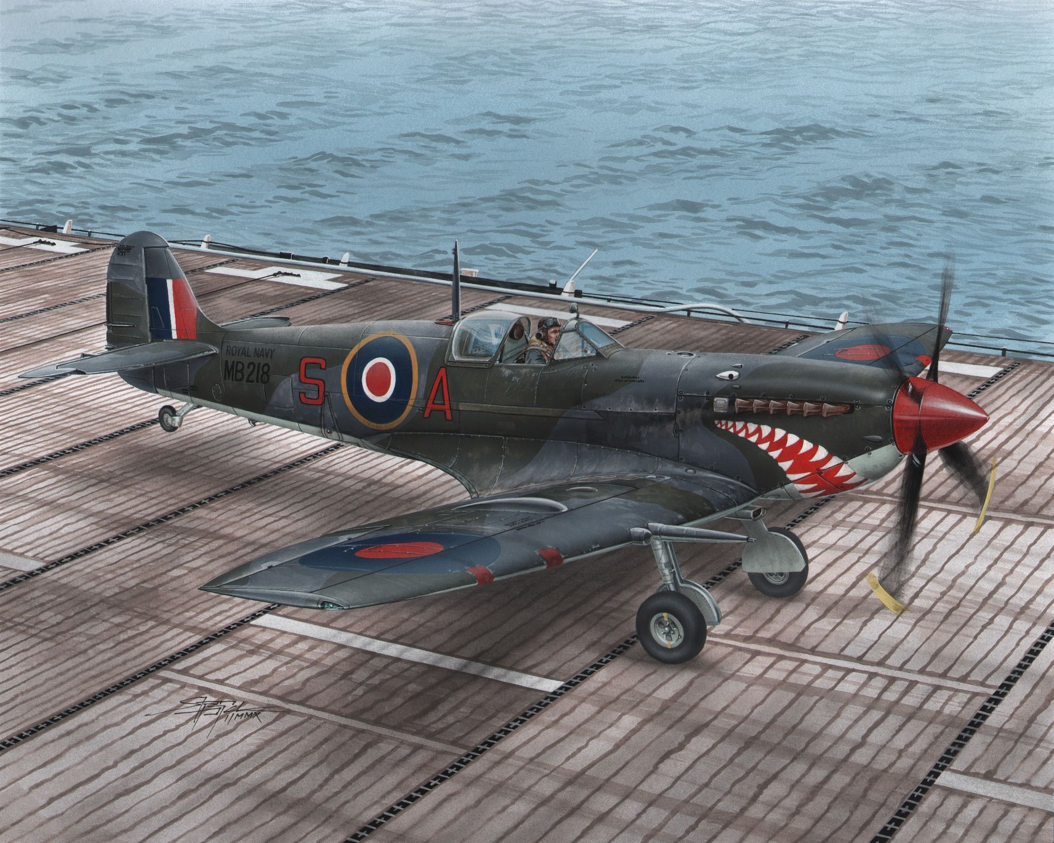 рисунок Supermarine Seafire Mk.II