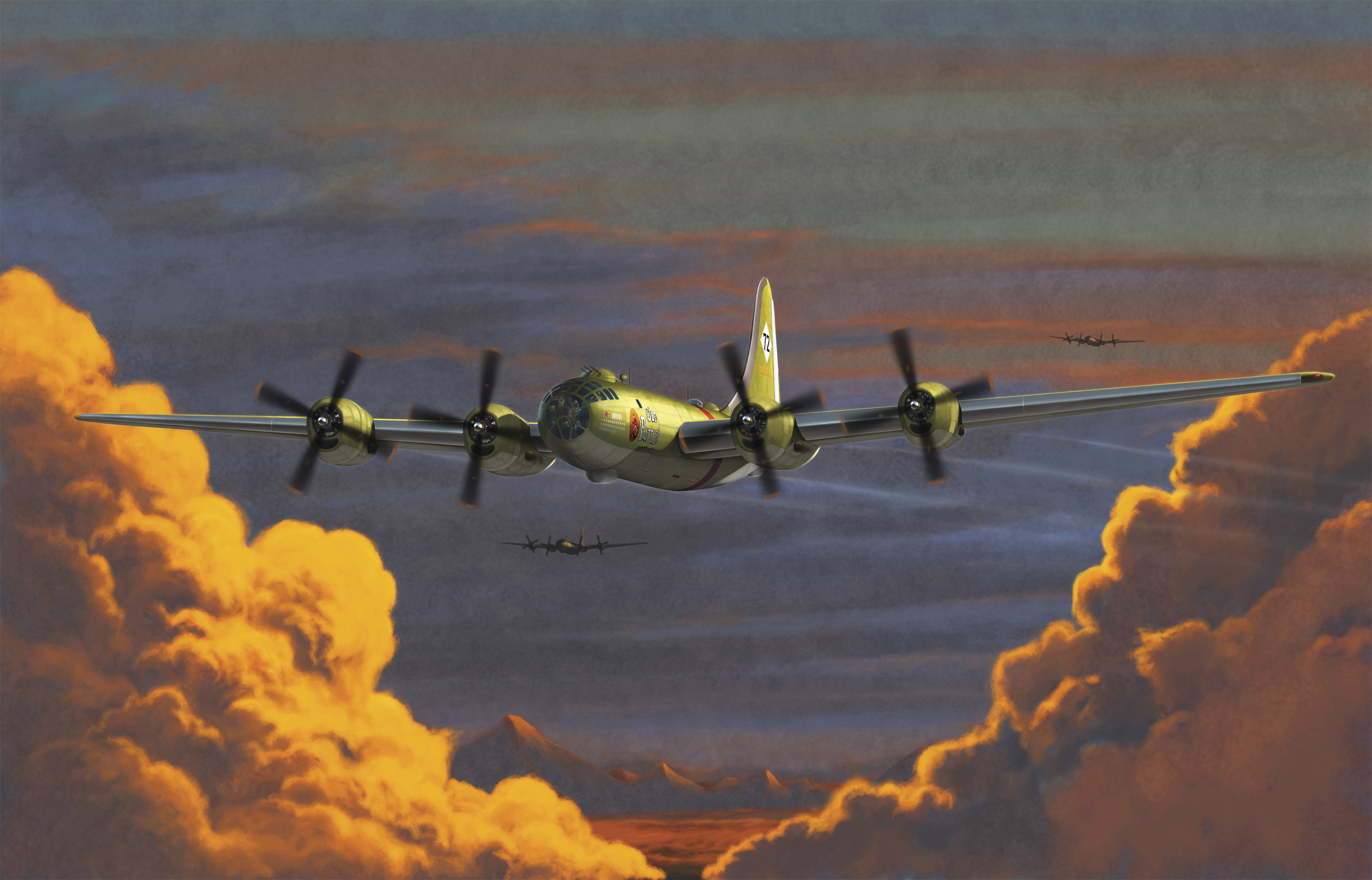 рисунок USAAF B-29A Old Battler