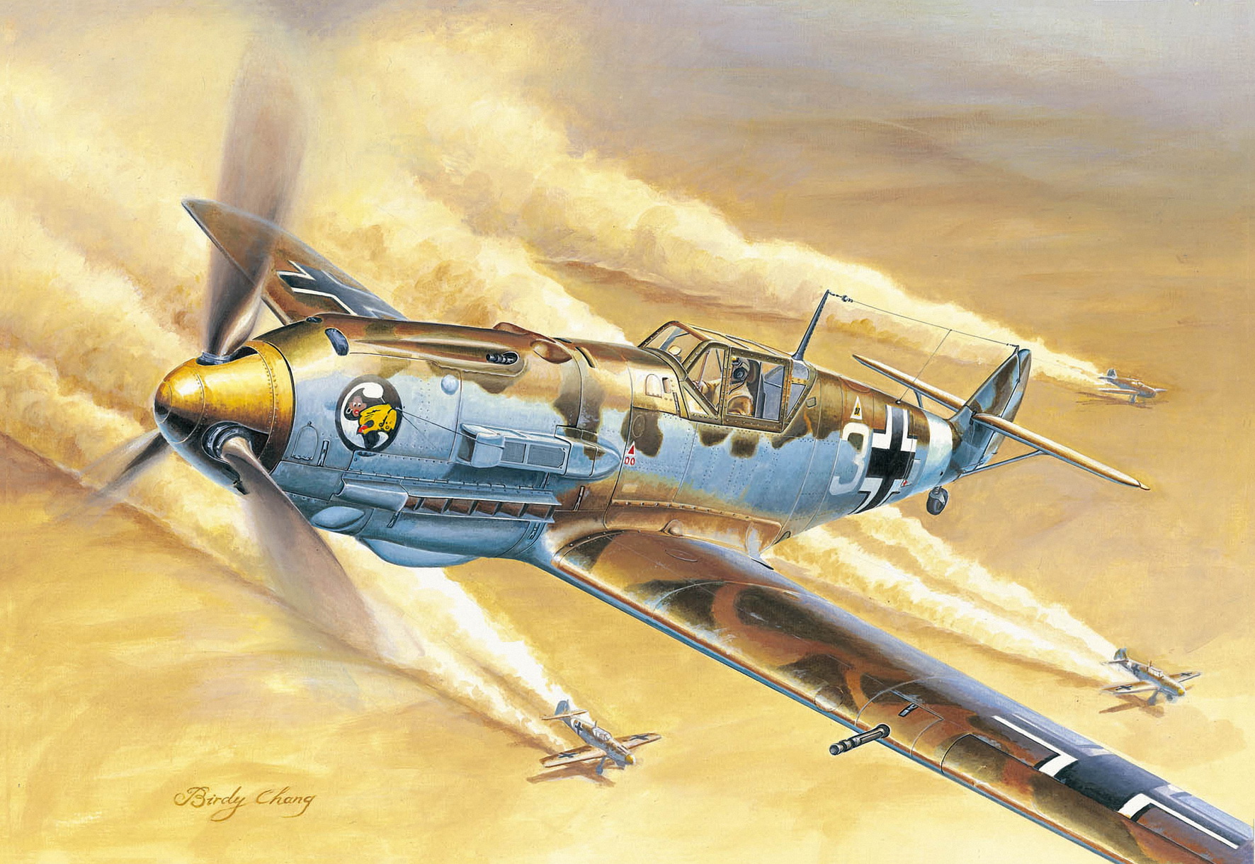 рисунок Messerschmitt Bf 109E-4/Trop