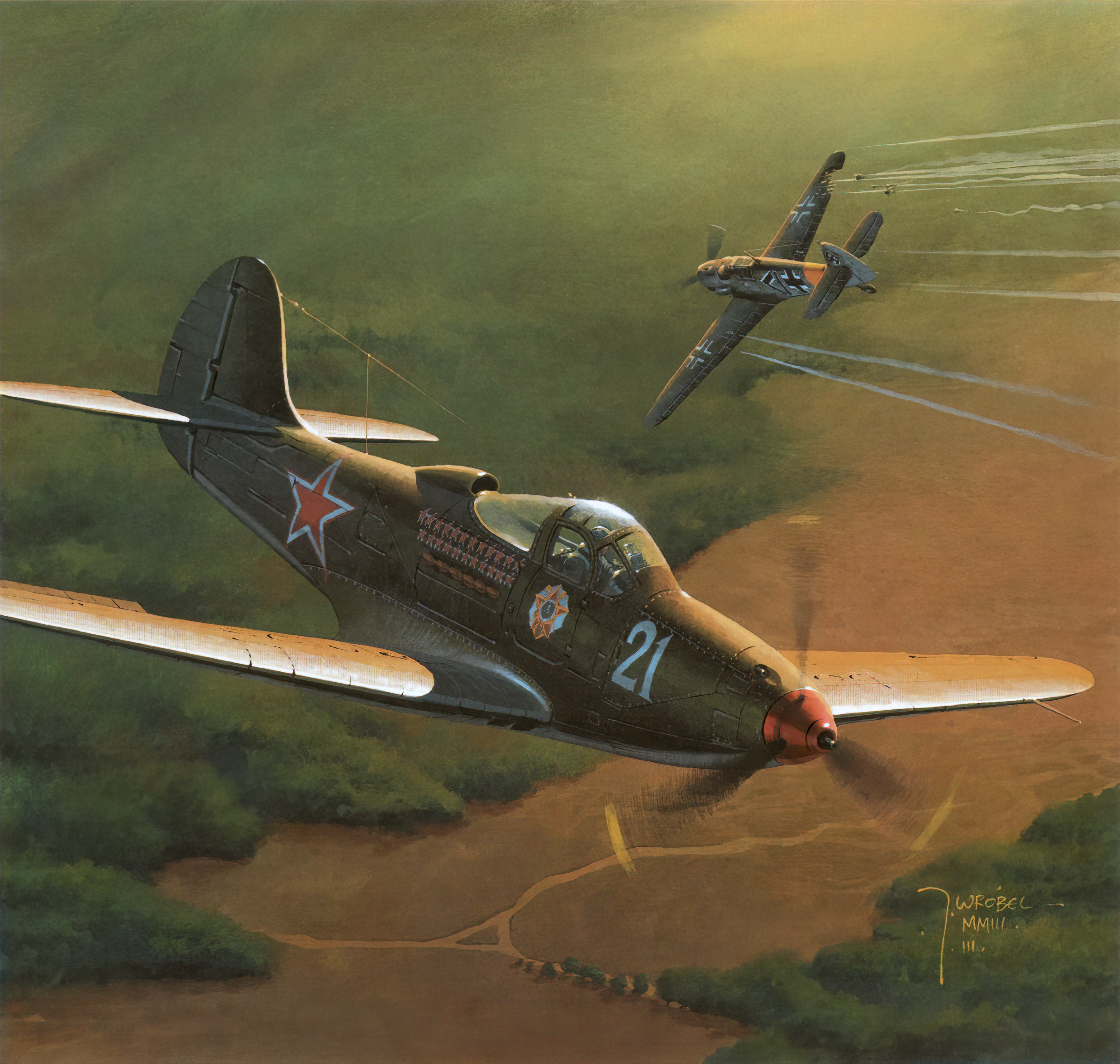 рисунок P-39N ВВС СССР