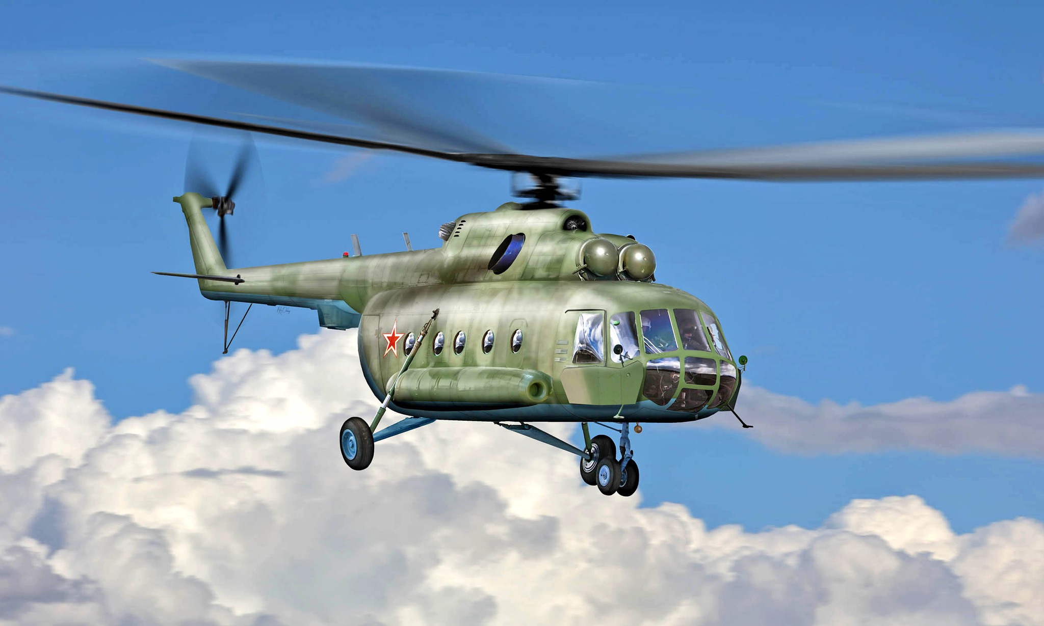рисунок Mi-17 Hip-H