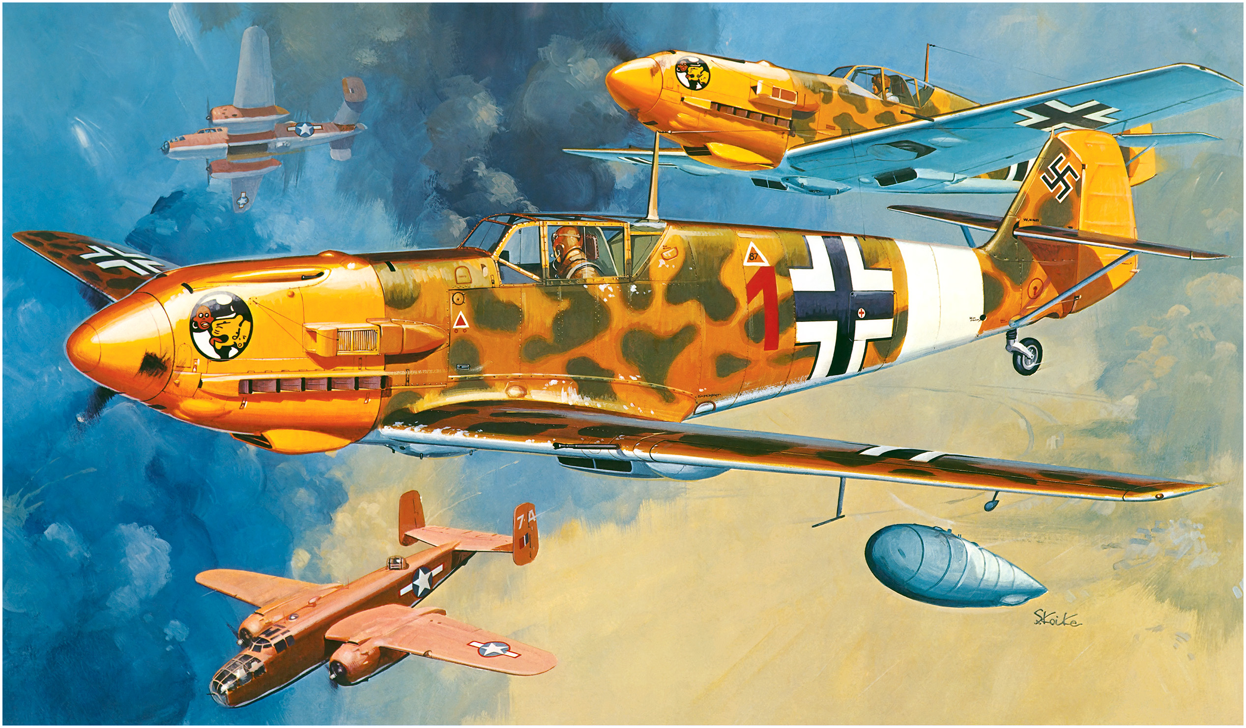 рисунок Messerschmitt Bf.109E