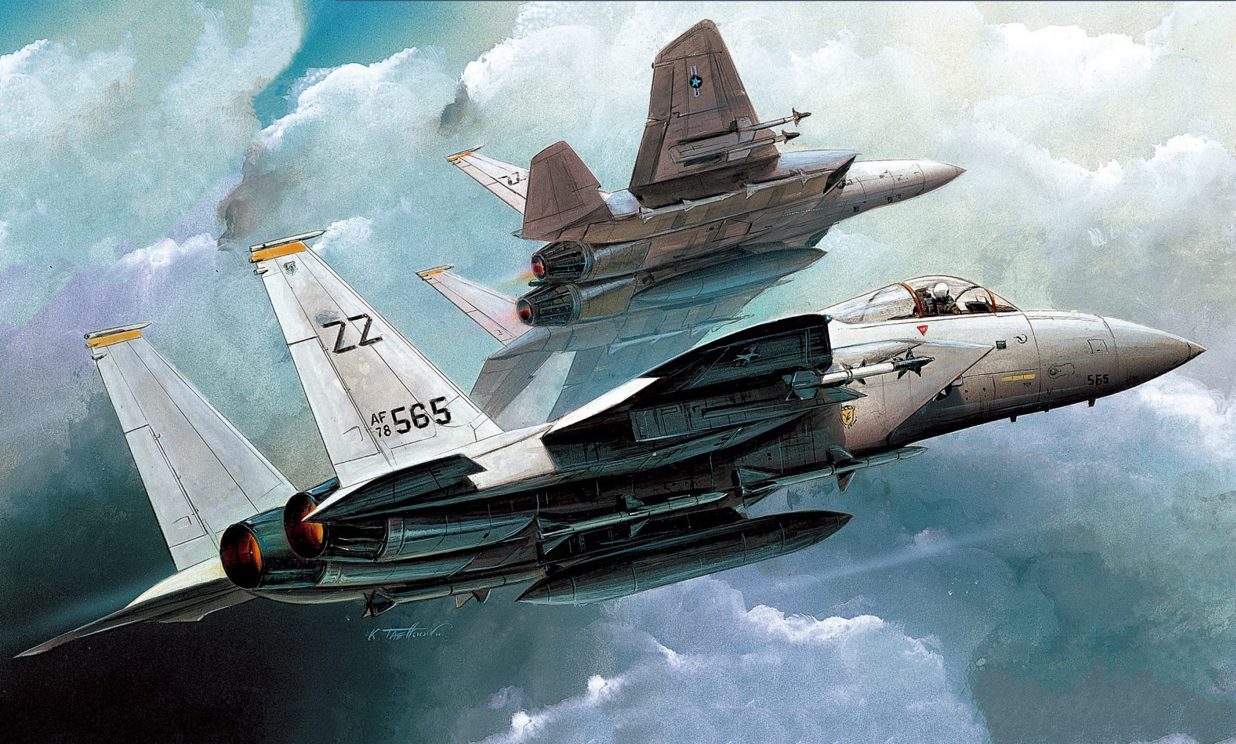 рисунок USAF F-15