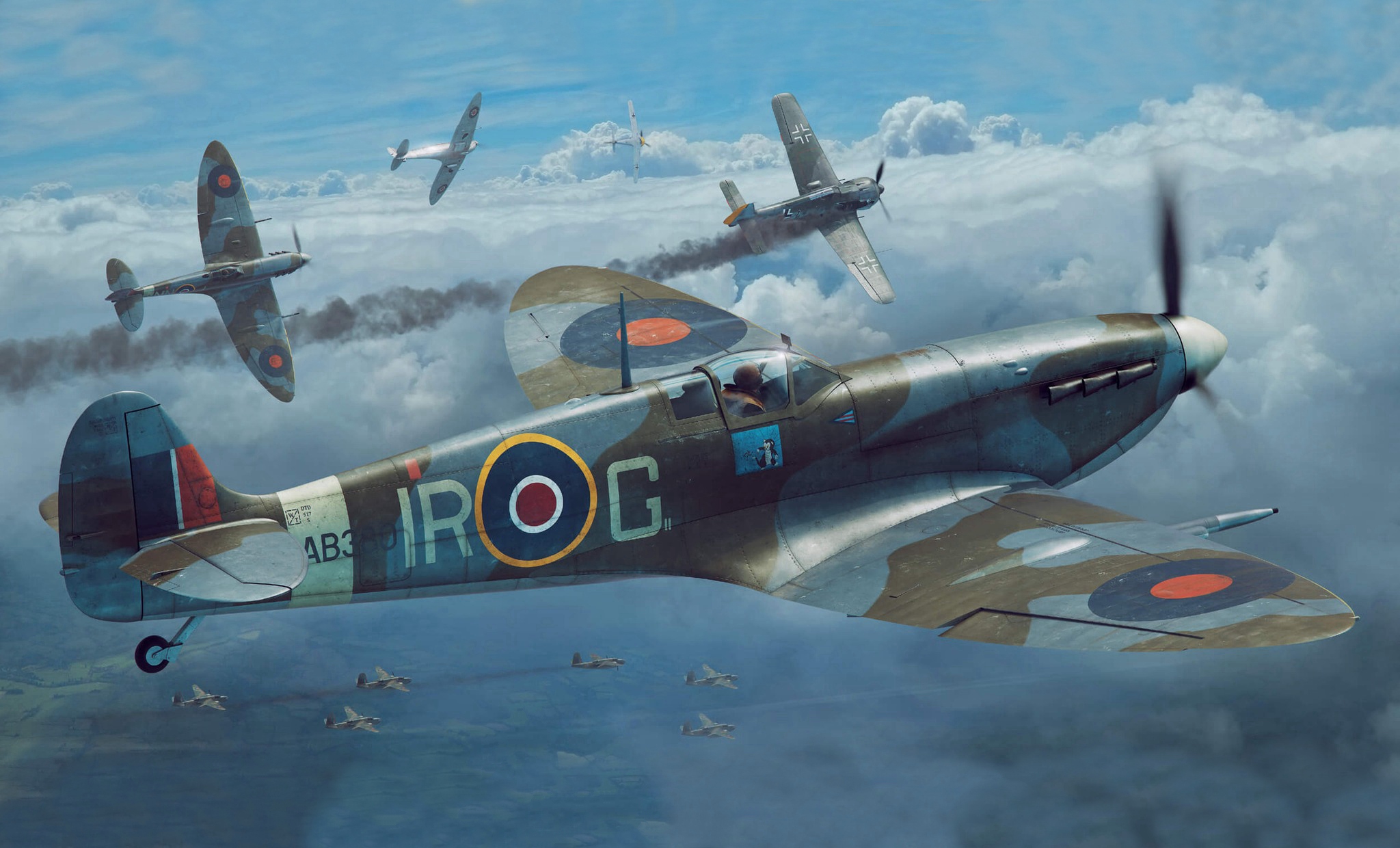 рисунок Spitfire Mk.Vc