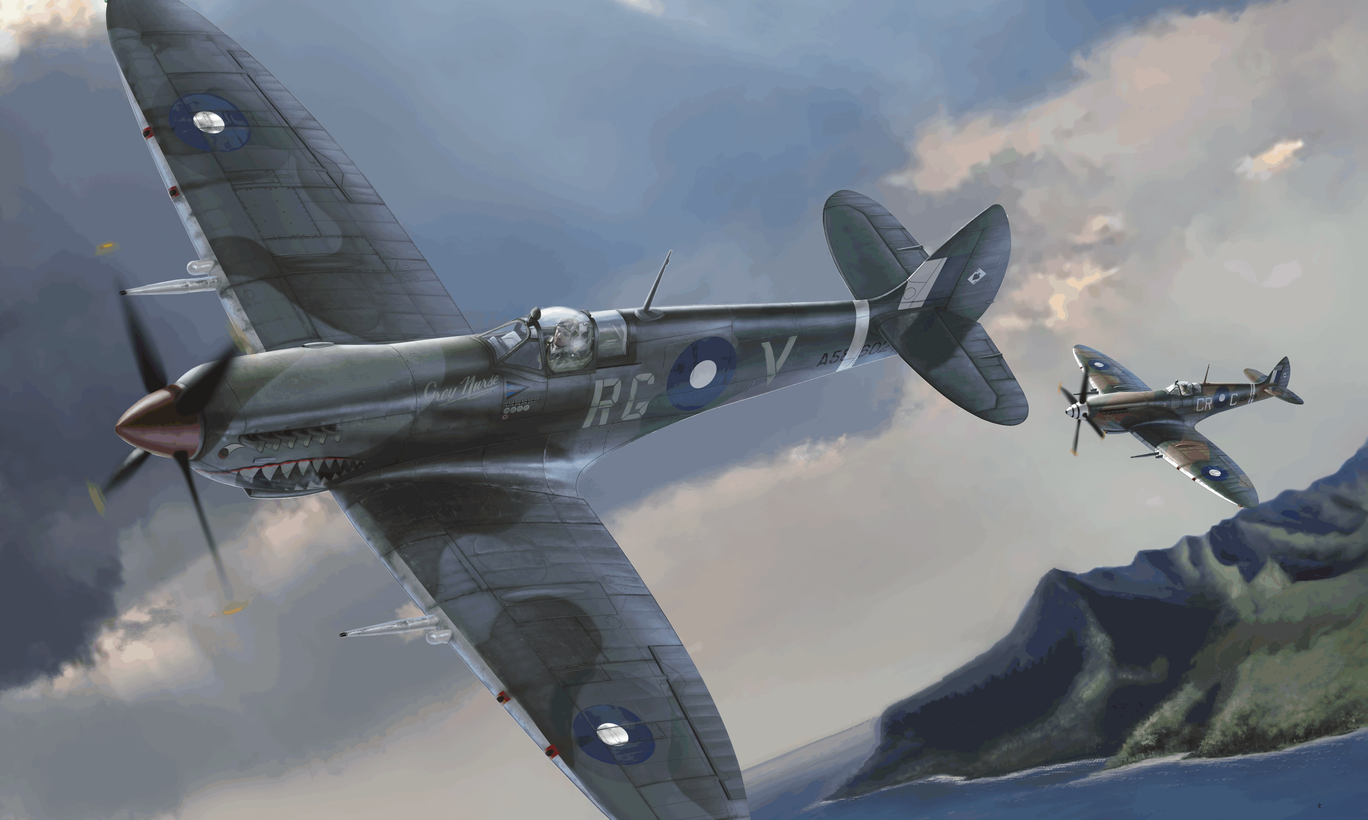 рисунок ‘Aussie Eight’ Spitfire Mk.VIII