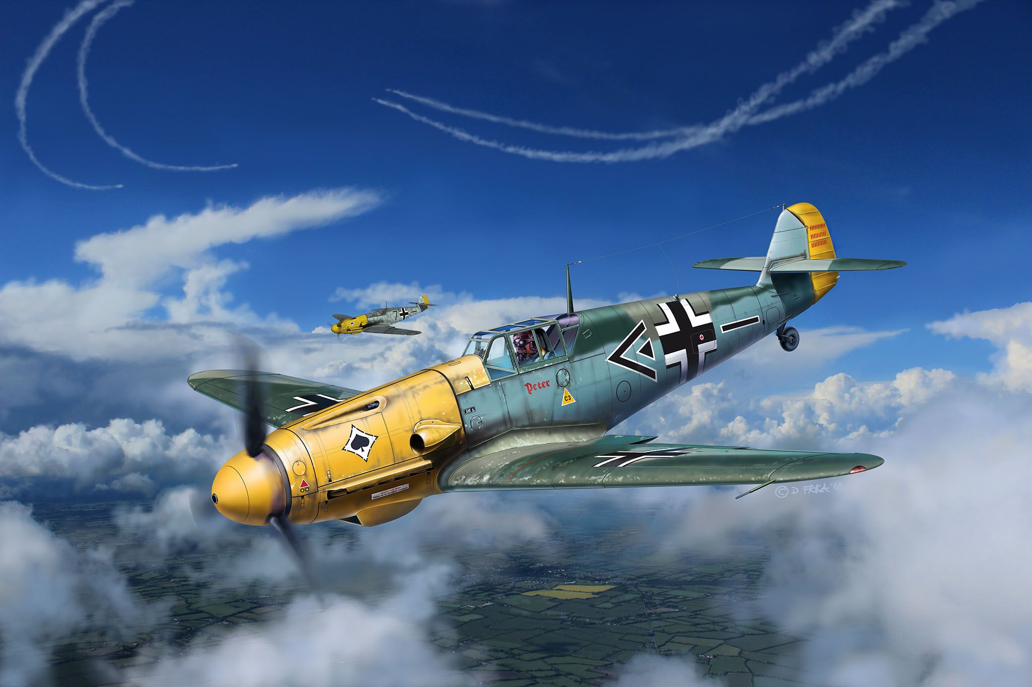 рисунок Messerschmitt Bf 109F-2