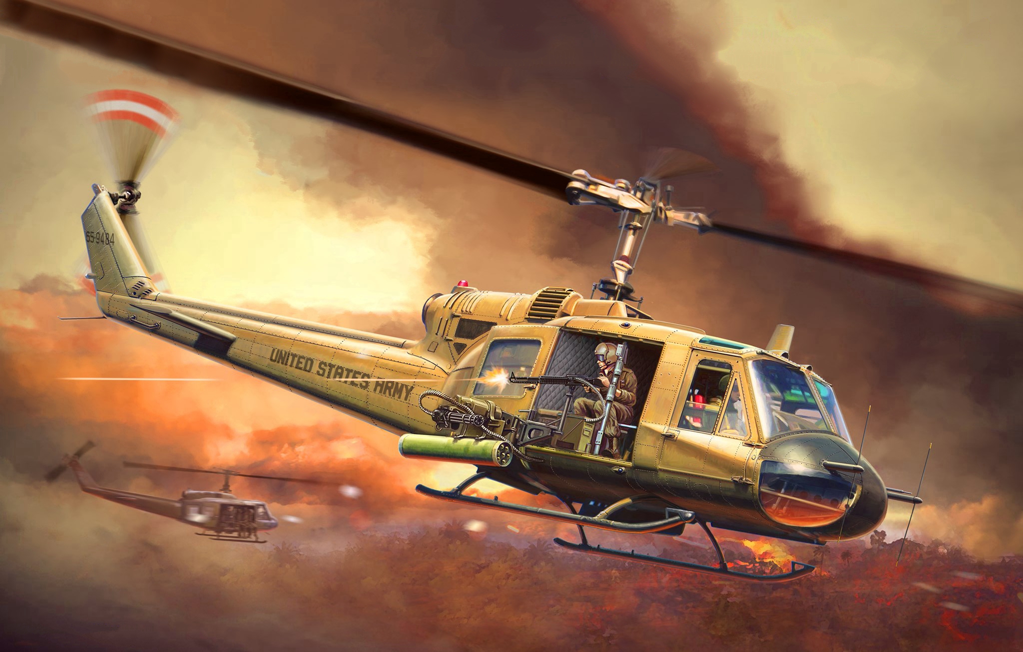 рисунок UH-1B Huey