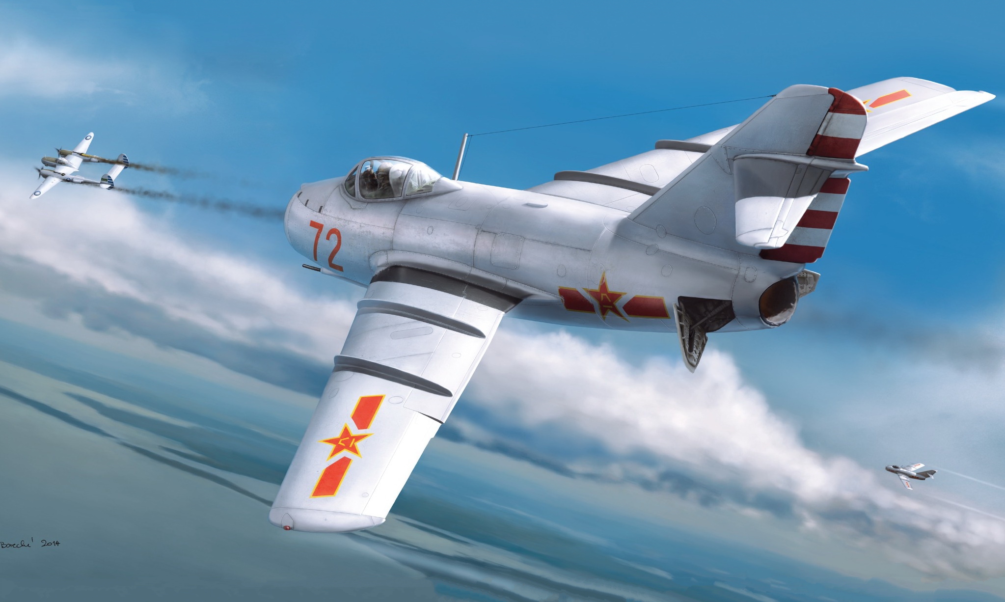 рисунок MiG-15