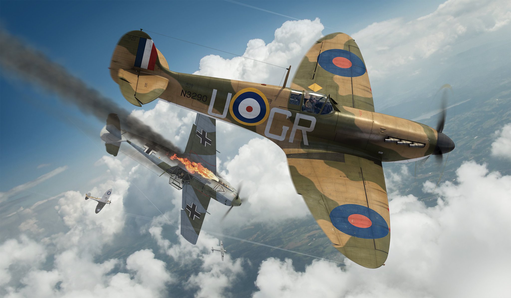 рисунок Supermarine Spitfire Mk.IA