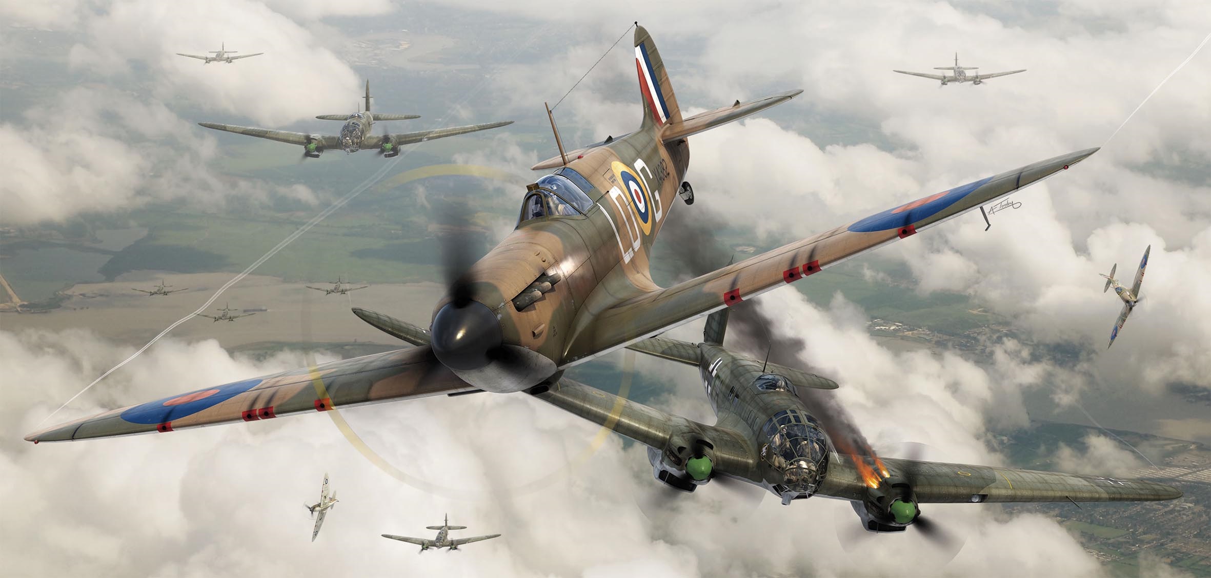 рисунок Supermarine Spitfire Mk.I