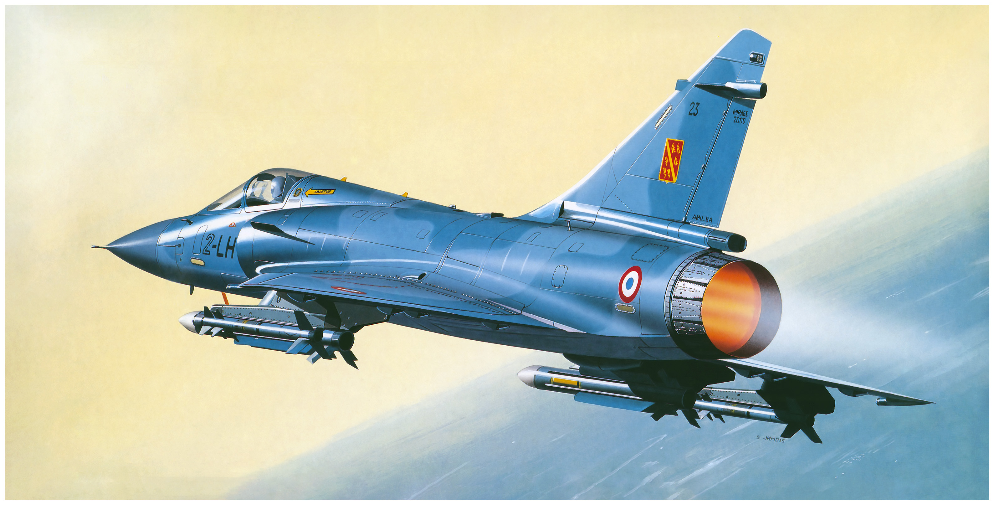 рисунок Dassault Mirage 2000 C