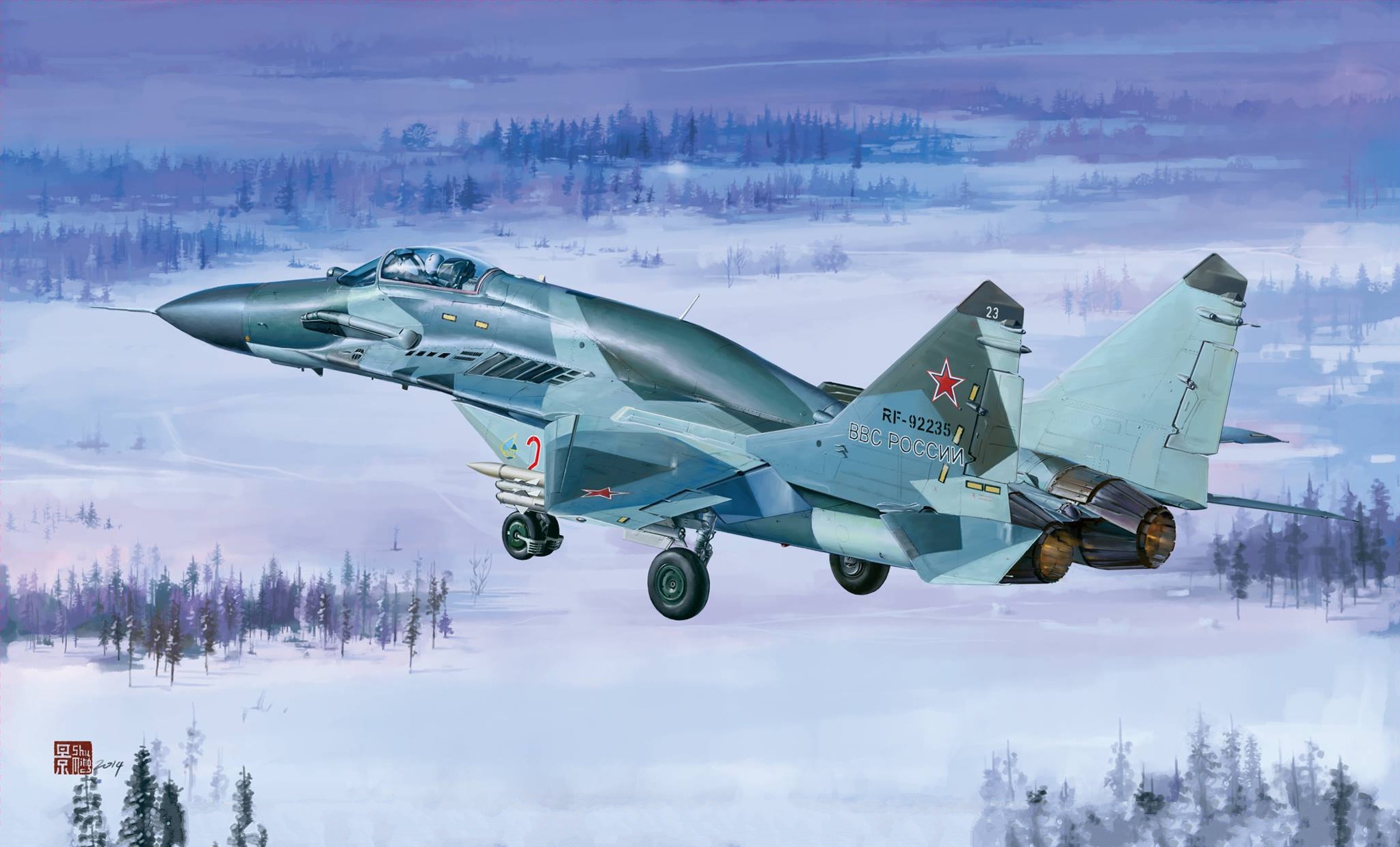 рисунок MiG-29 SMT